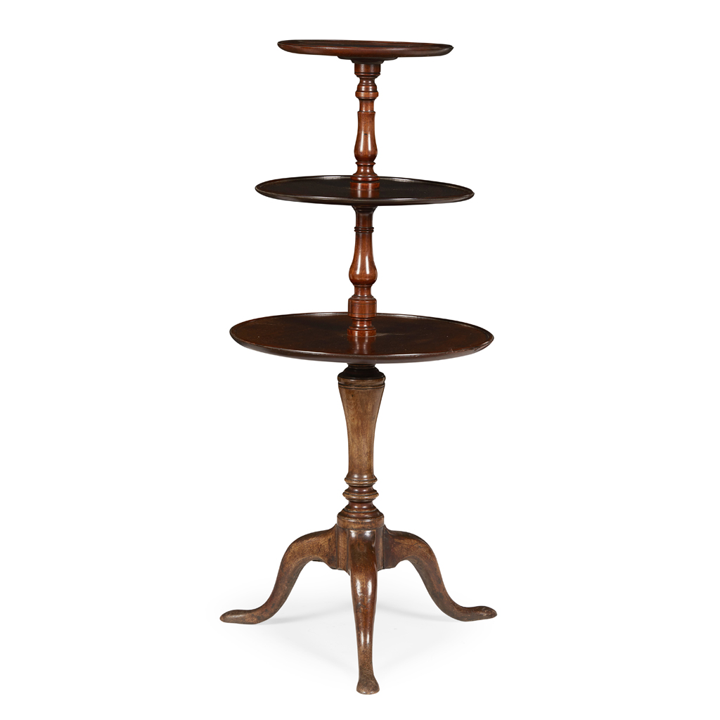 GEORGE III STYLE MAHOGANY DUMBWAITER