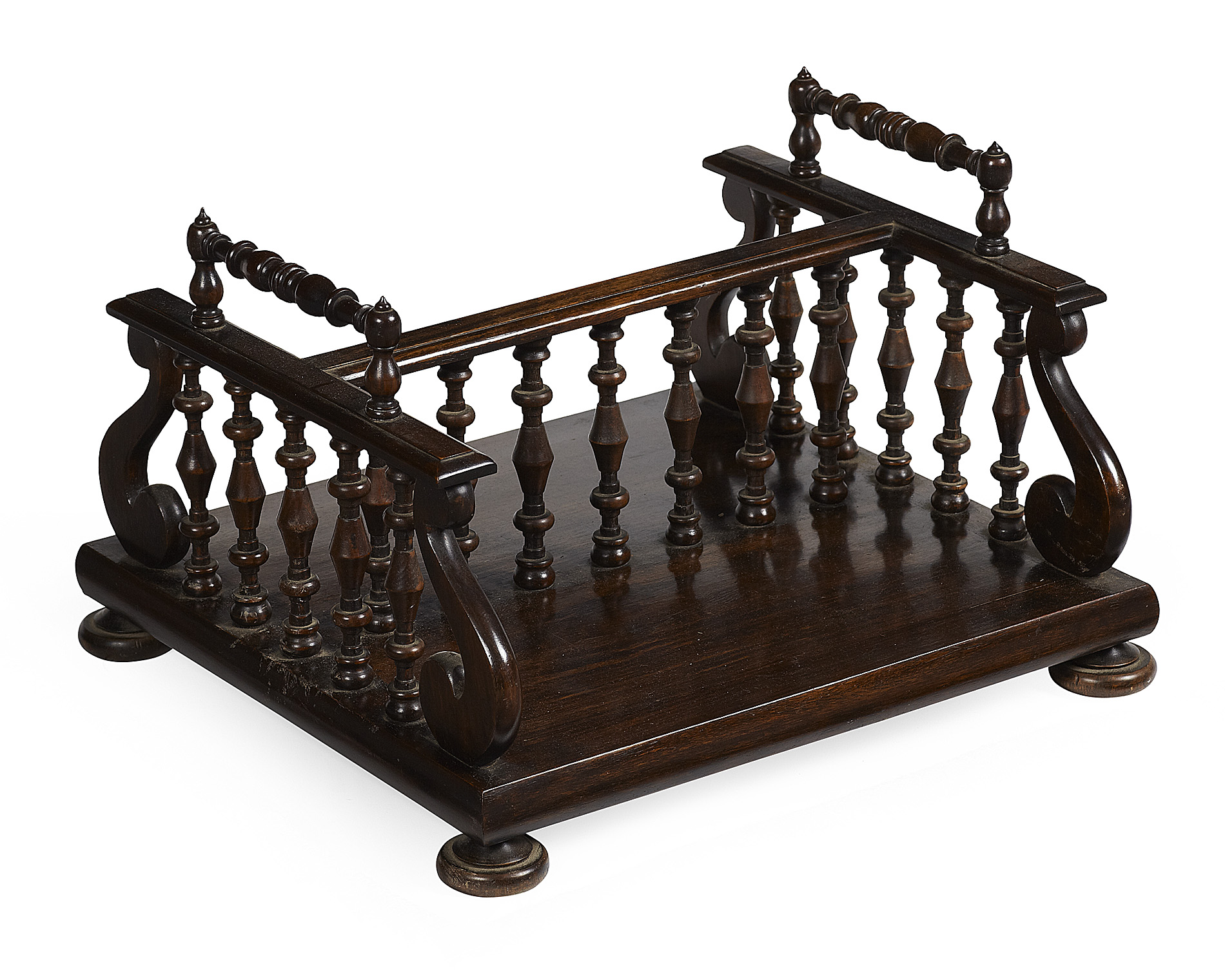 LARGE GEORGE IV ROSEWOOD BOOKSTAND