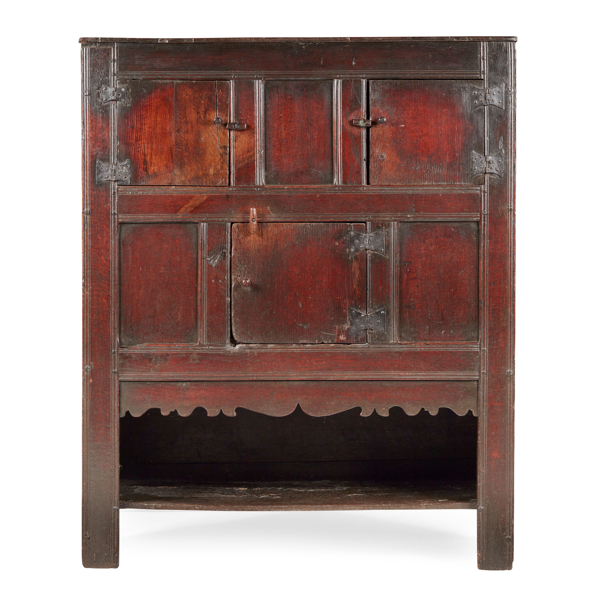 CHARLES I OAK PRESS CUPBOARD