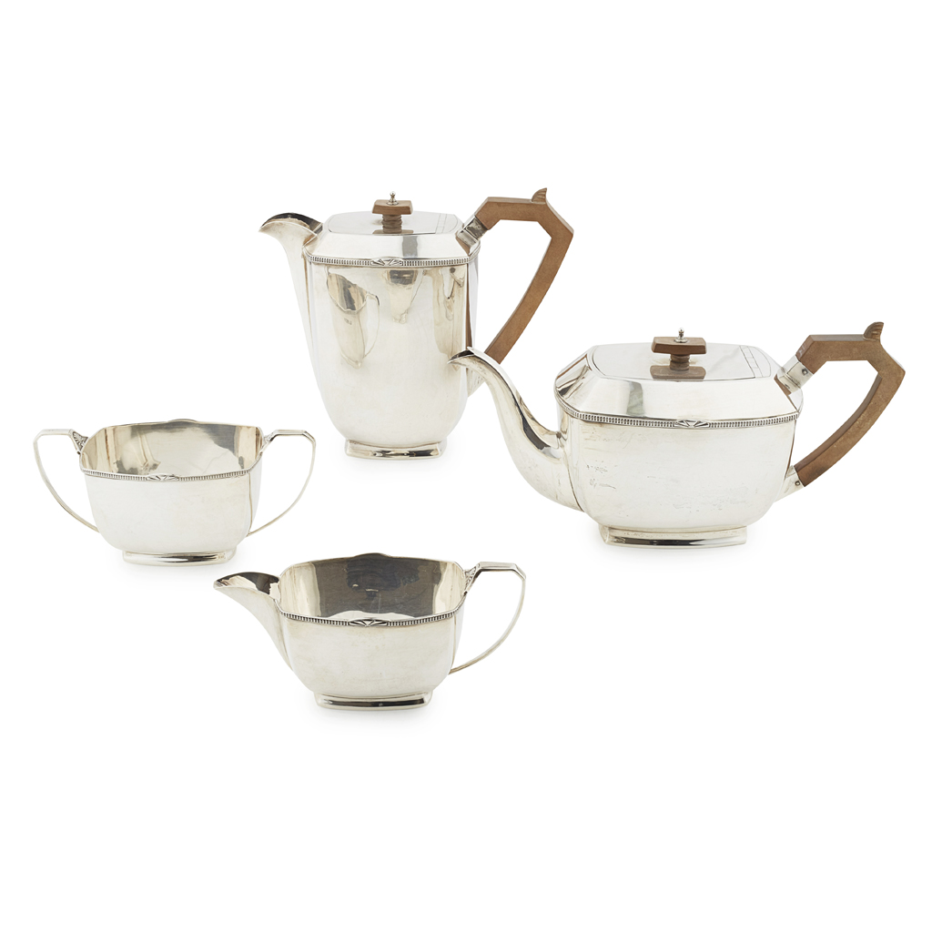 A four piece tea service
