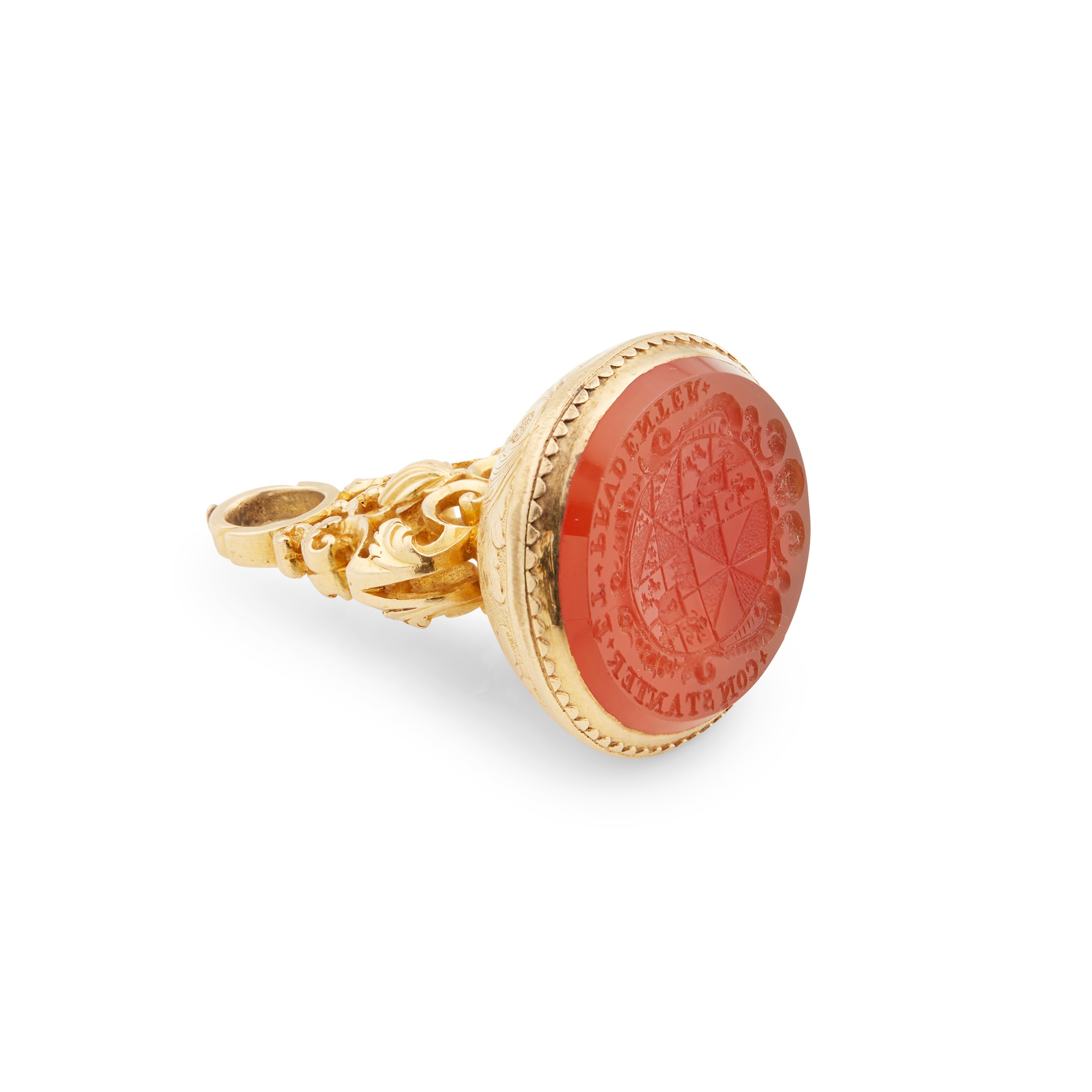 THE ARMS OF HUME-CAMPBELL EARLS OF MARCHMONT AND LORDS OF POLWARTH FOB SEAL