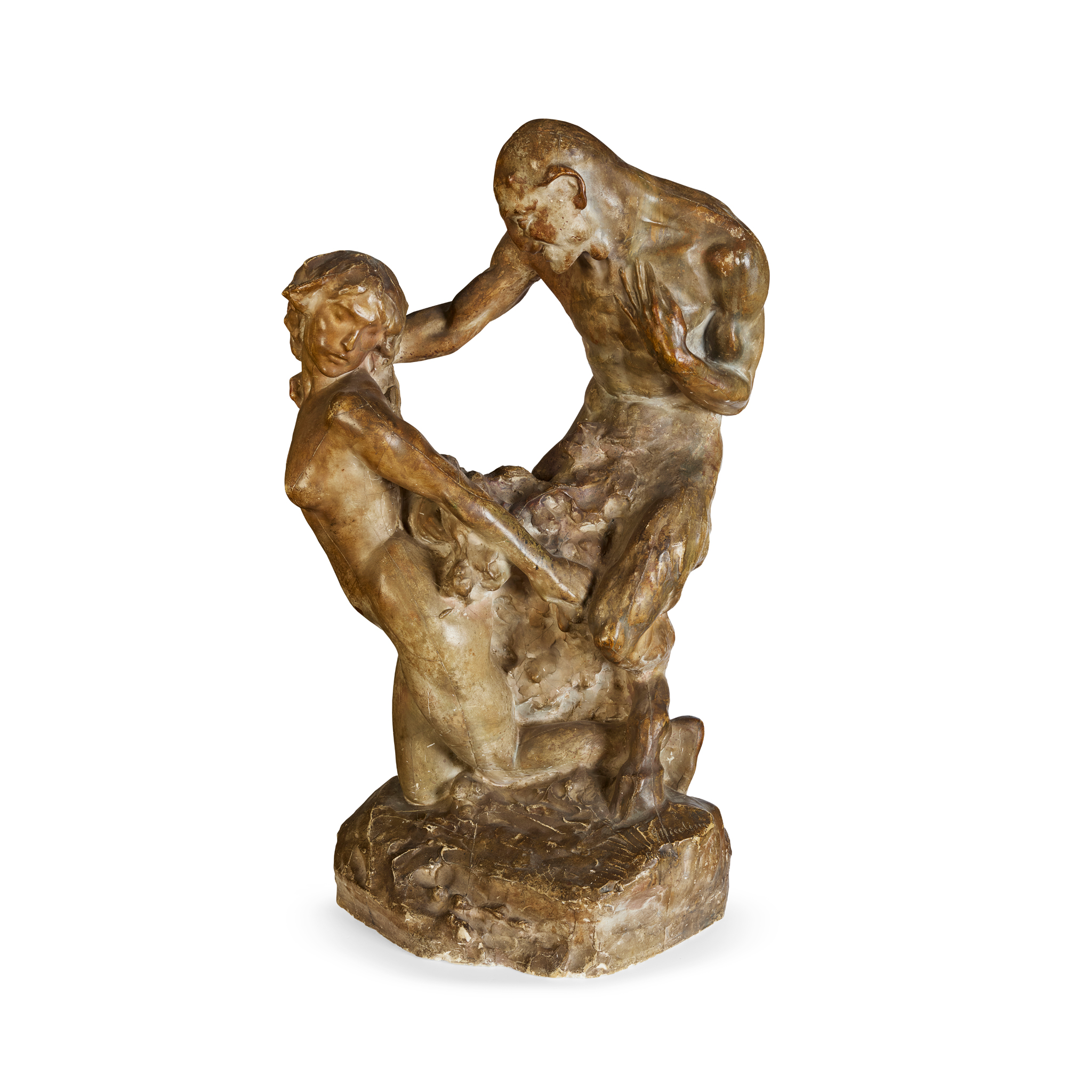 PLASTER MAQUETTE BY GIOVANNI NICOLINI (ITALIAN 1872-1956)