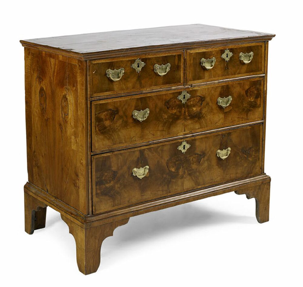 A Queen Anne walnut chest