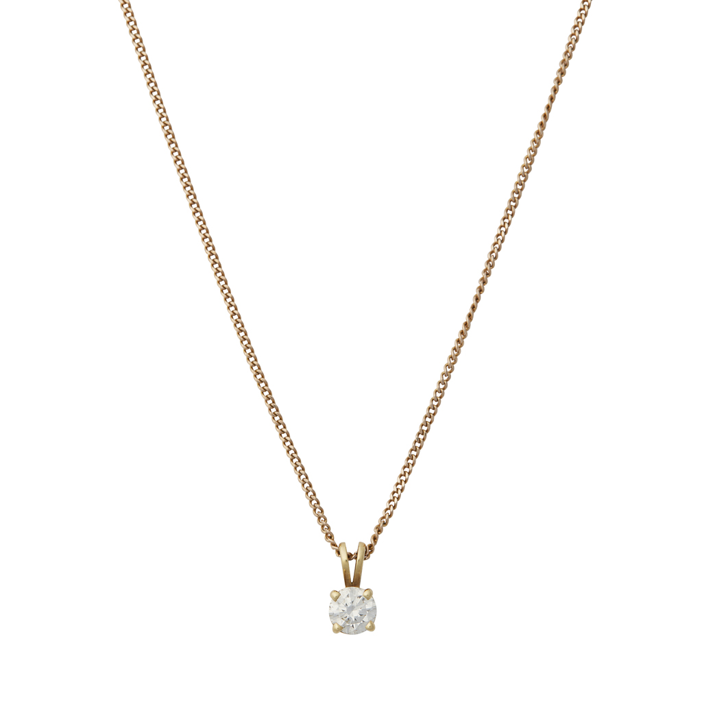 A diamond set pendant