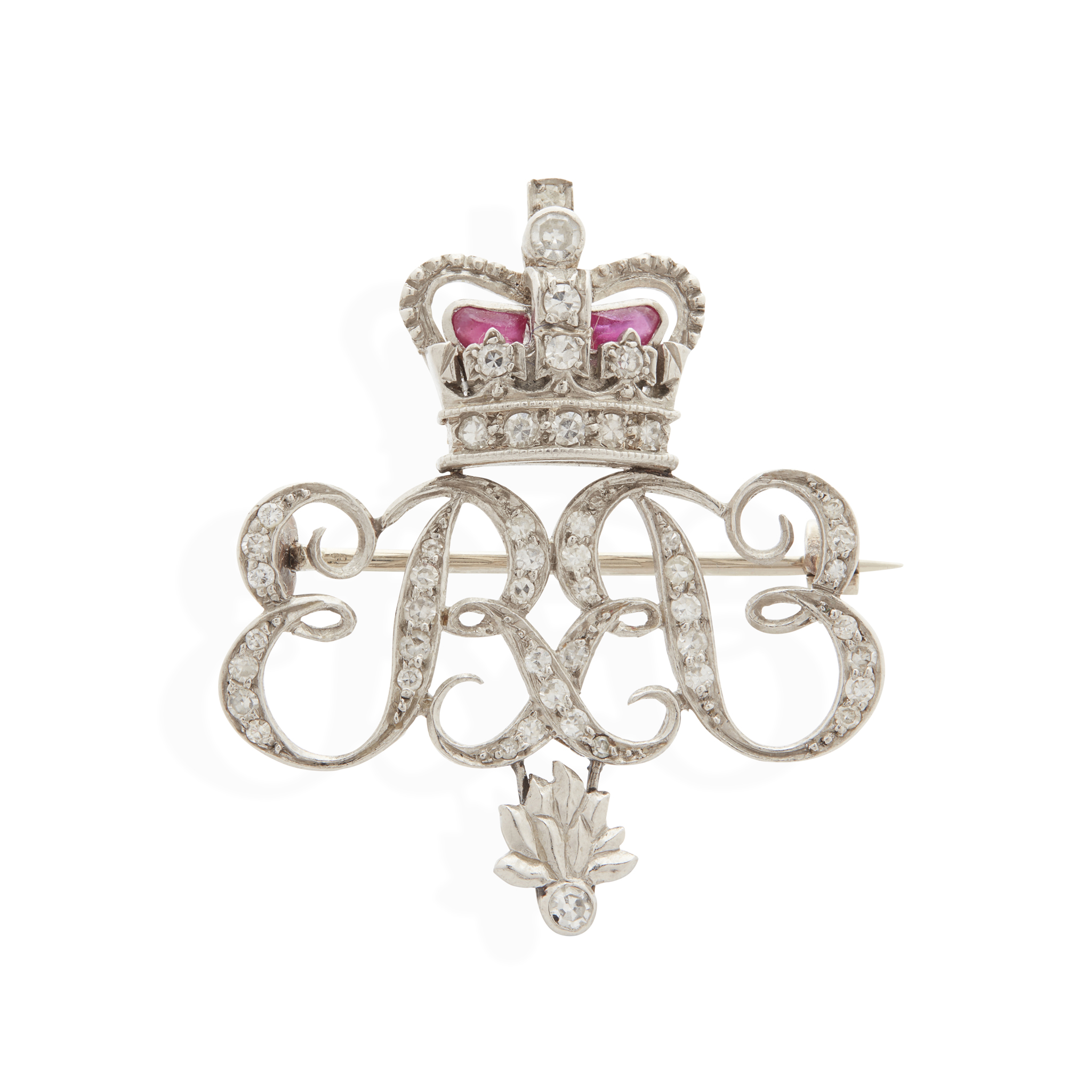 A diamond and enamel Royal presentation brooch