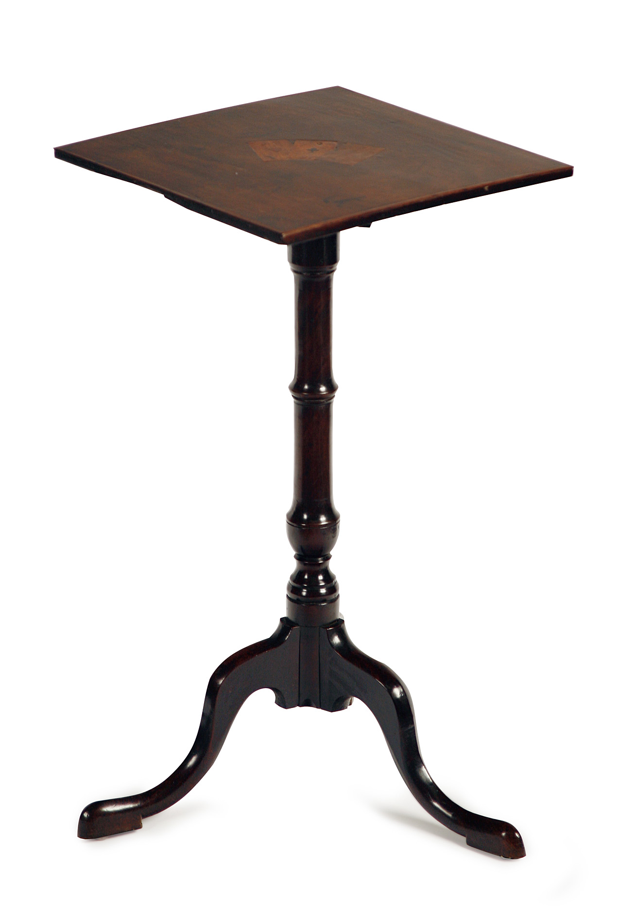 INLAID MAHOGANY OCCASIONAL TABLE