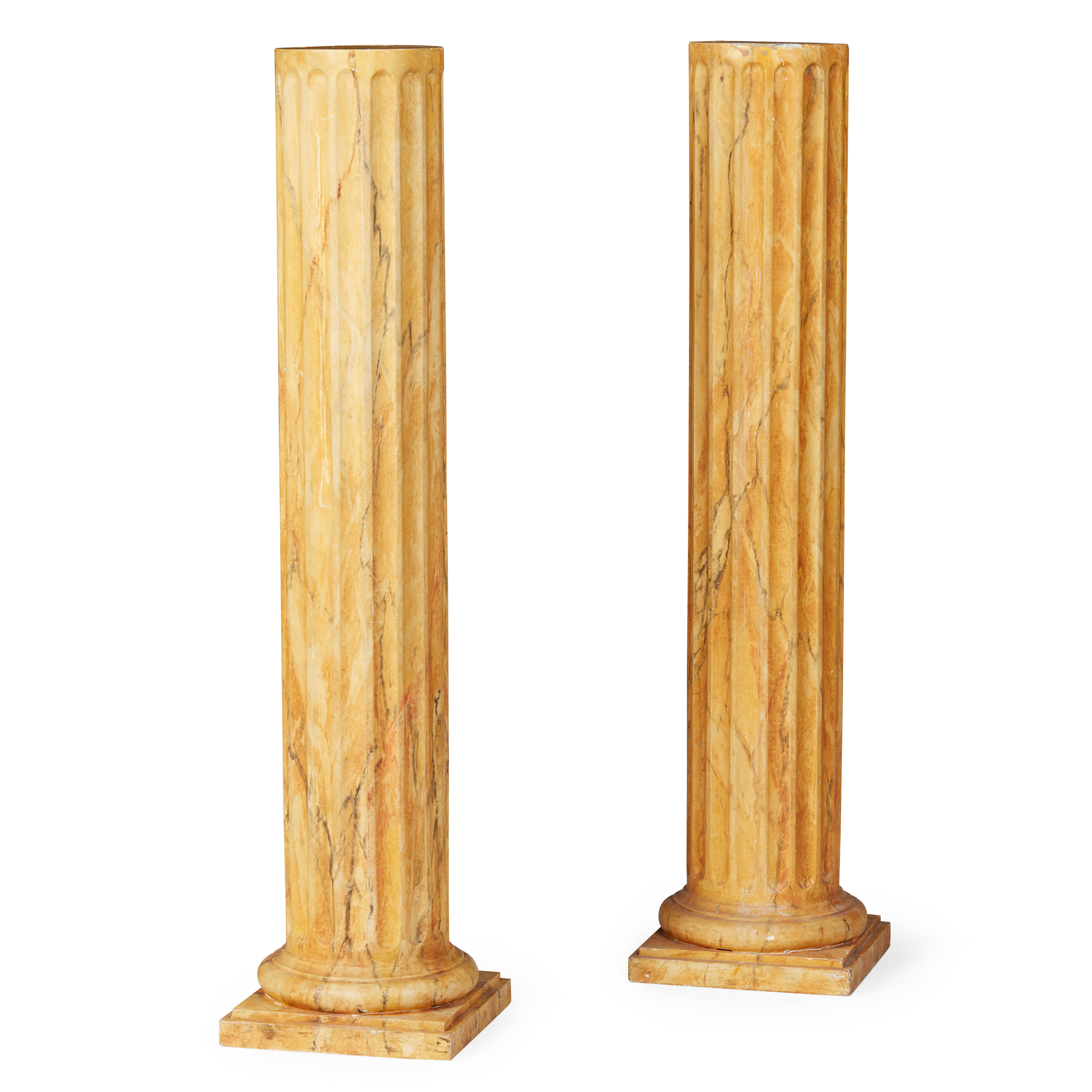PAIR OF SCAGLIOLA COLUMNS