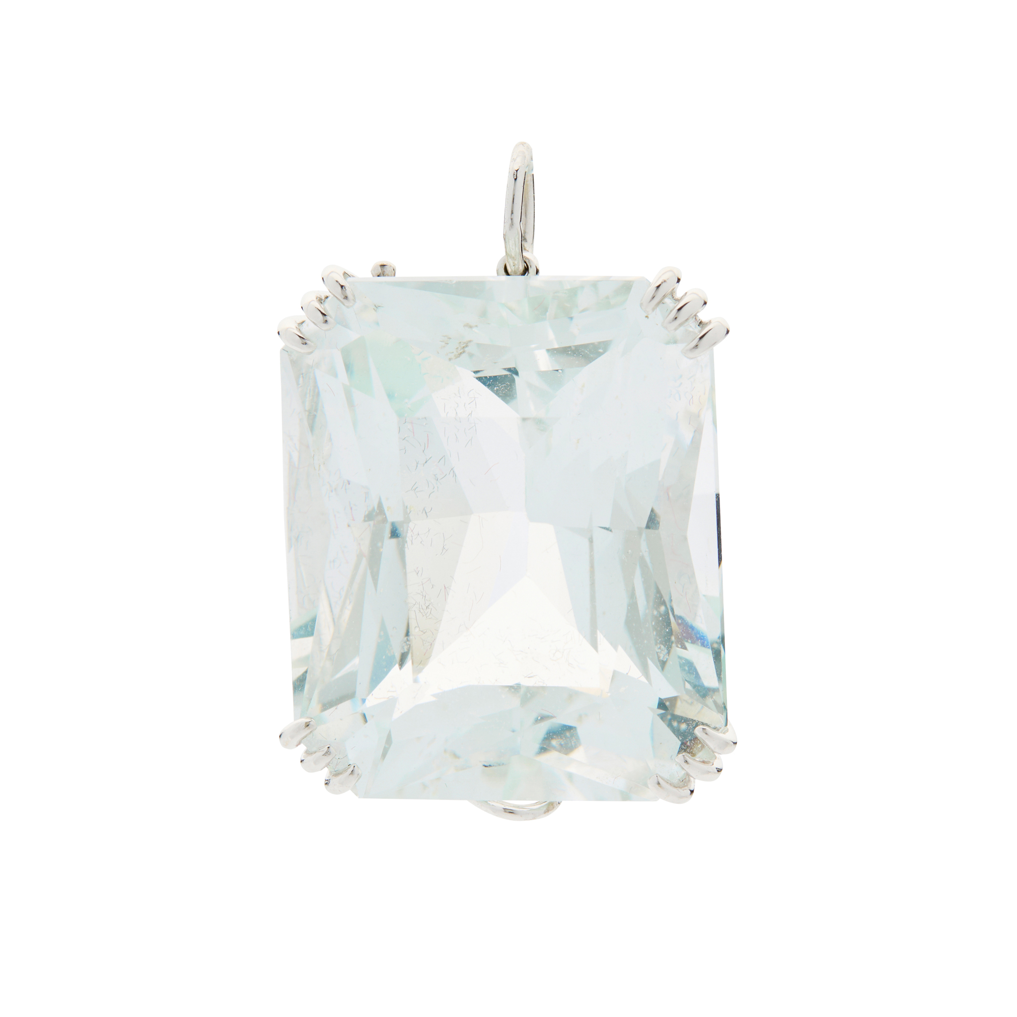 A large beryl pendant