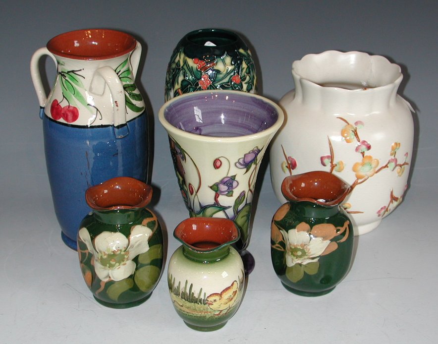 A Moorcroft flared neck vase