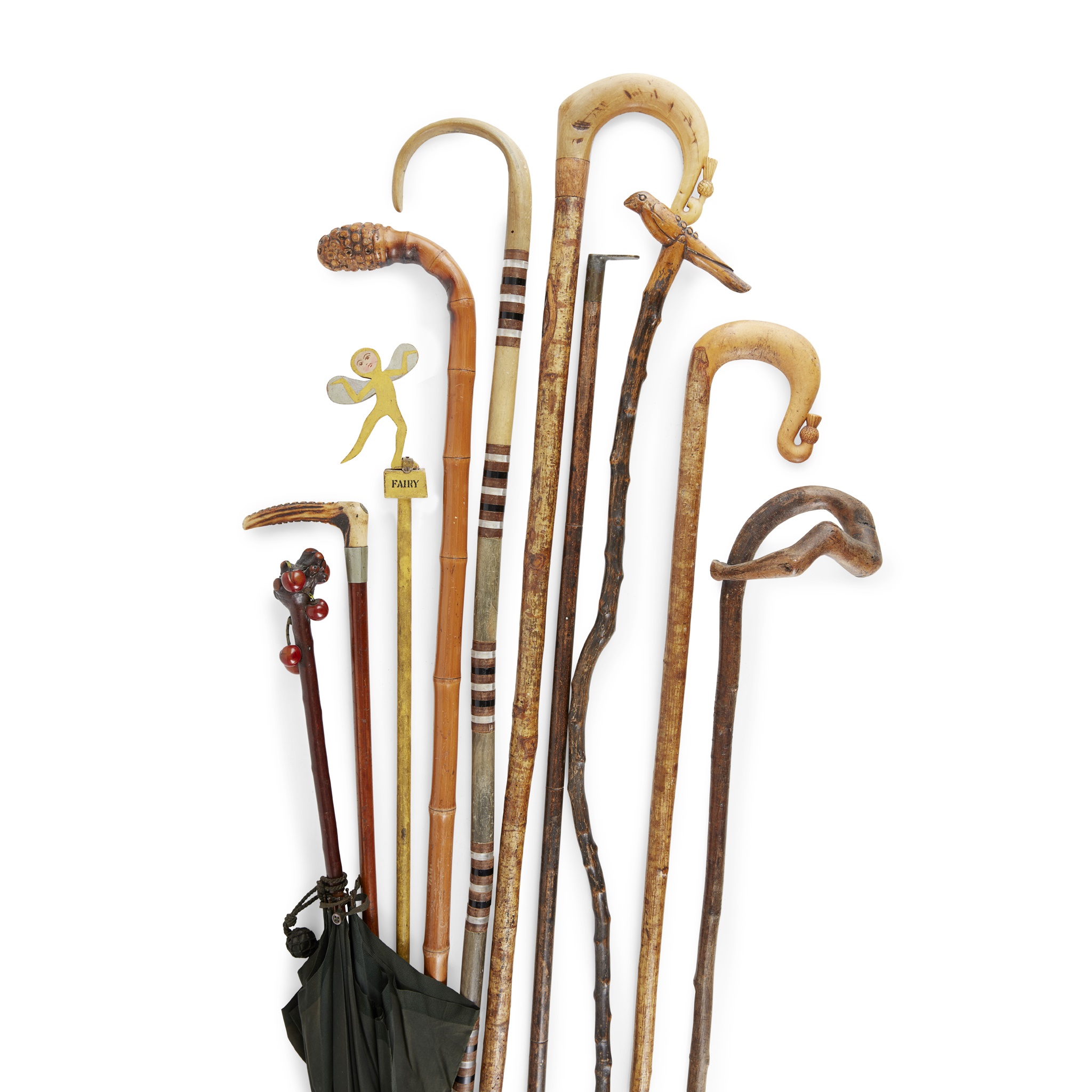 GROUP OF FOLK ART CANES