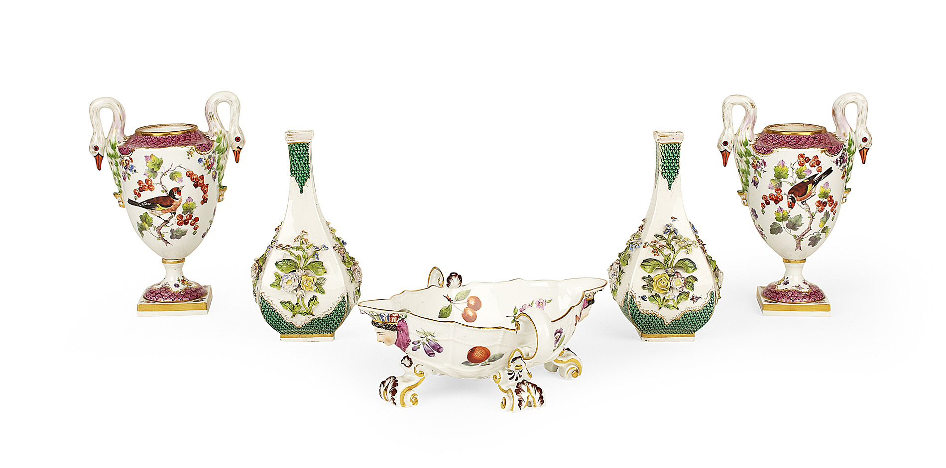 GROUP OF GERMAN PORCELAIN