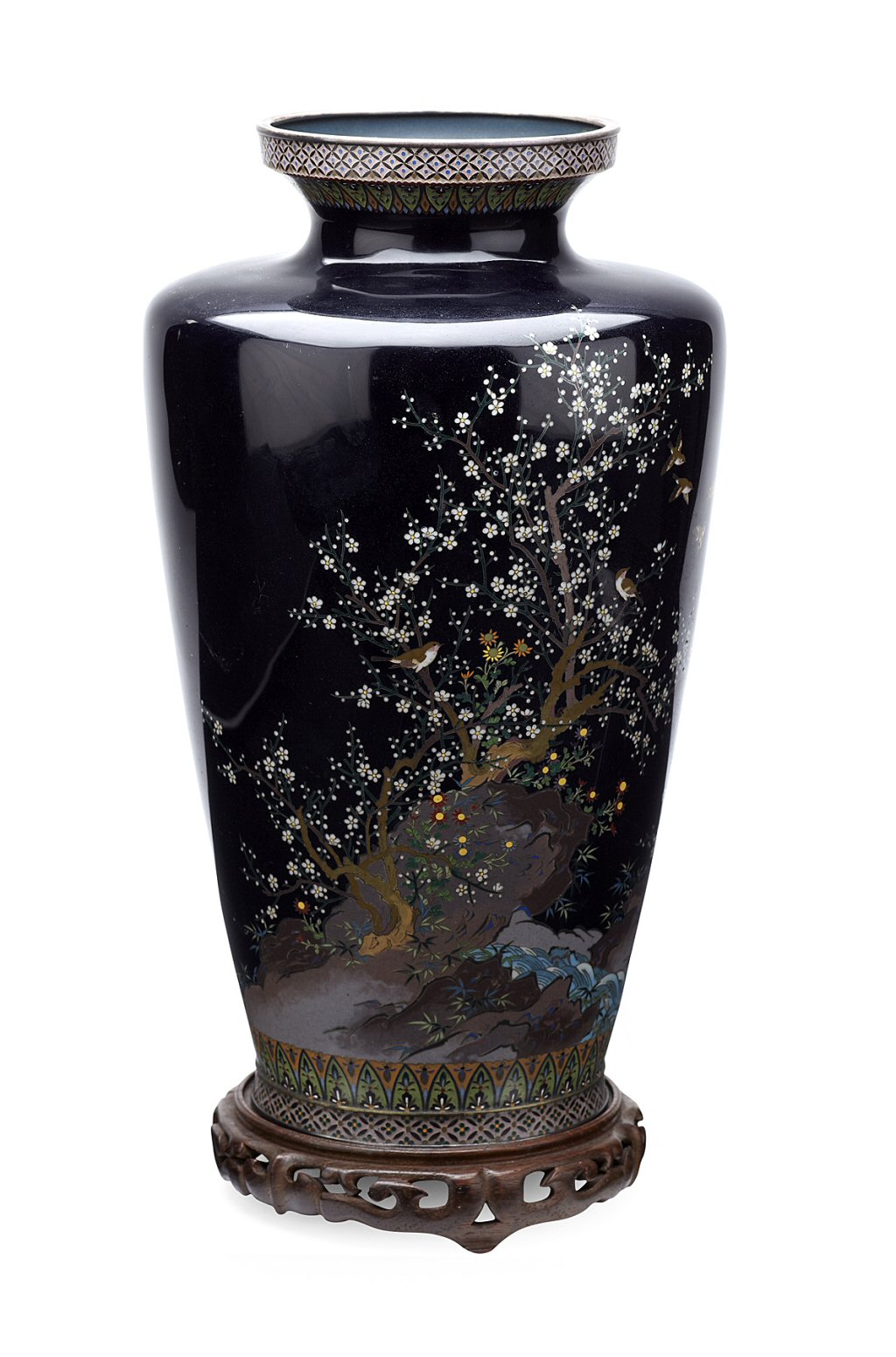 JAPANESE CLOISONNE ENAMEL VASE