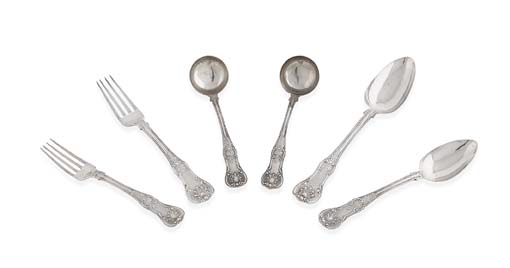 A Scottish single struck King's pattern canteen