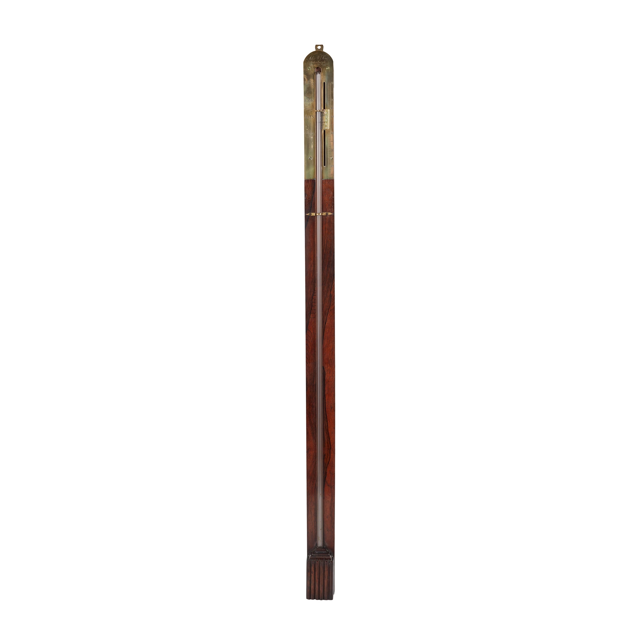 SCOTTISH ROSEWOOD STICK BAROMETER, BY ADIE & SON