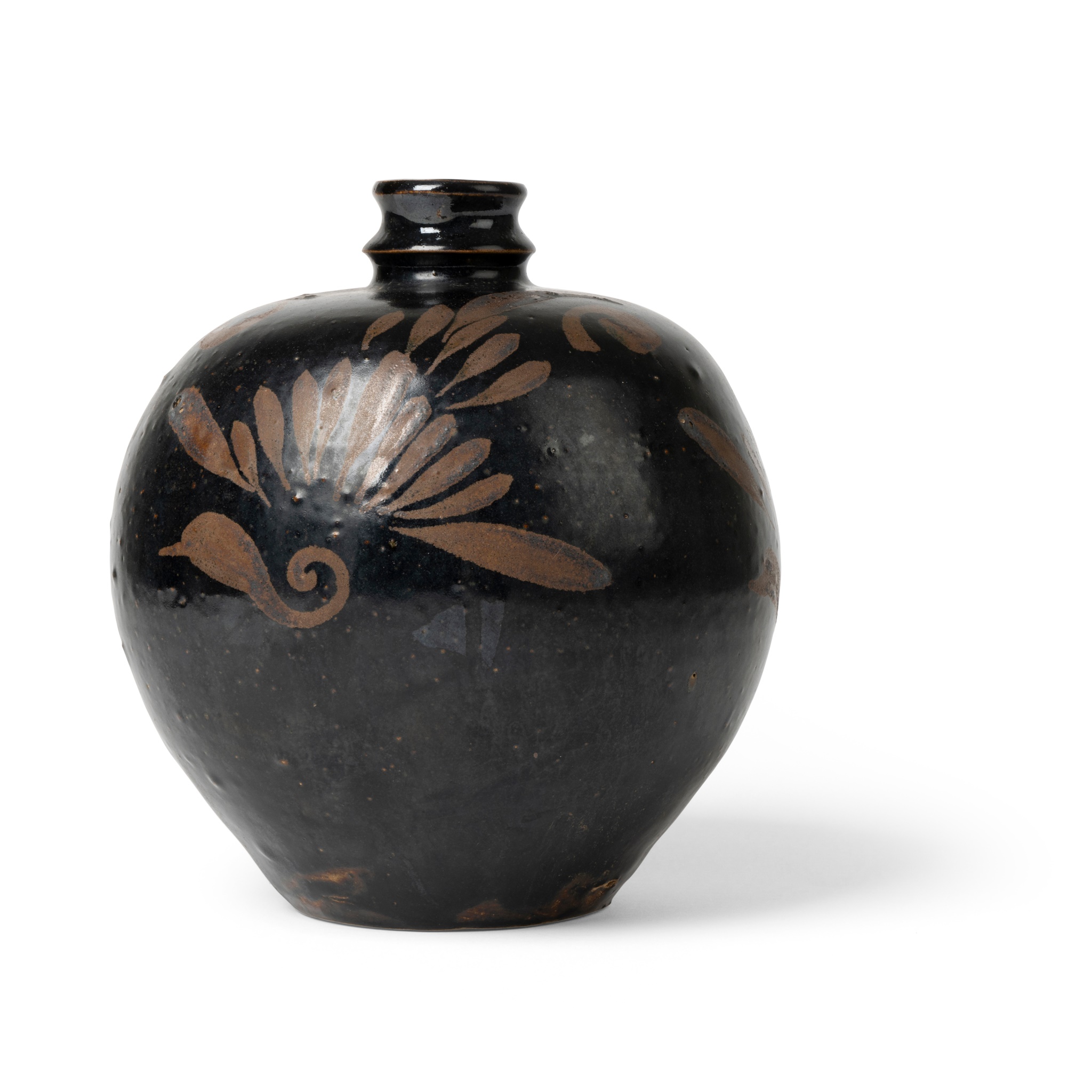 HENAN RUSSET-PAINTED BLACK-GLAZED JAR
