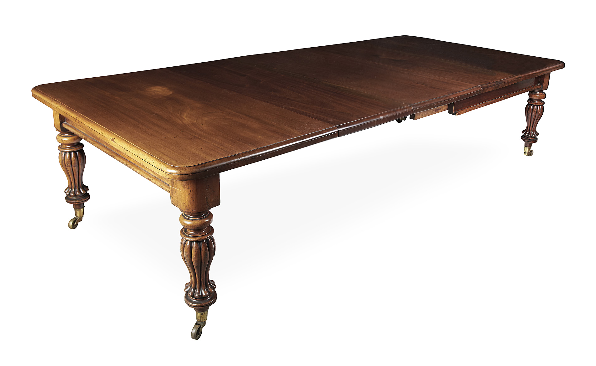 VICTORIAN MAHOGANY EXTENDING DINING TABLE