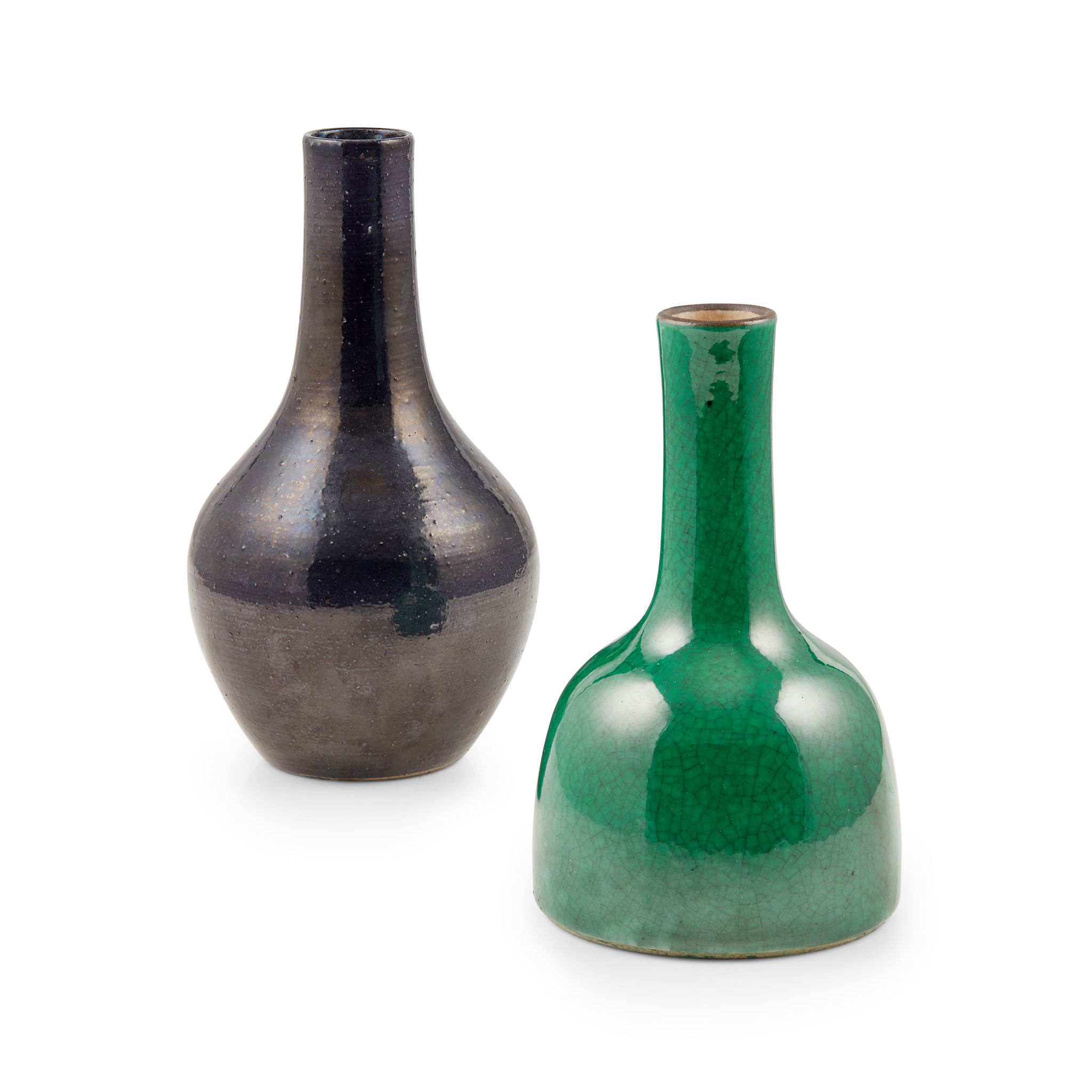 TWO MONOCHROME VASES