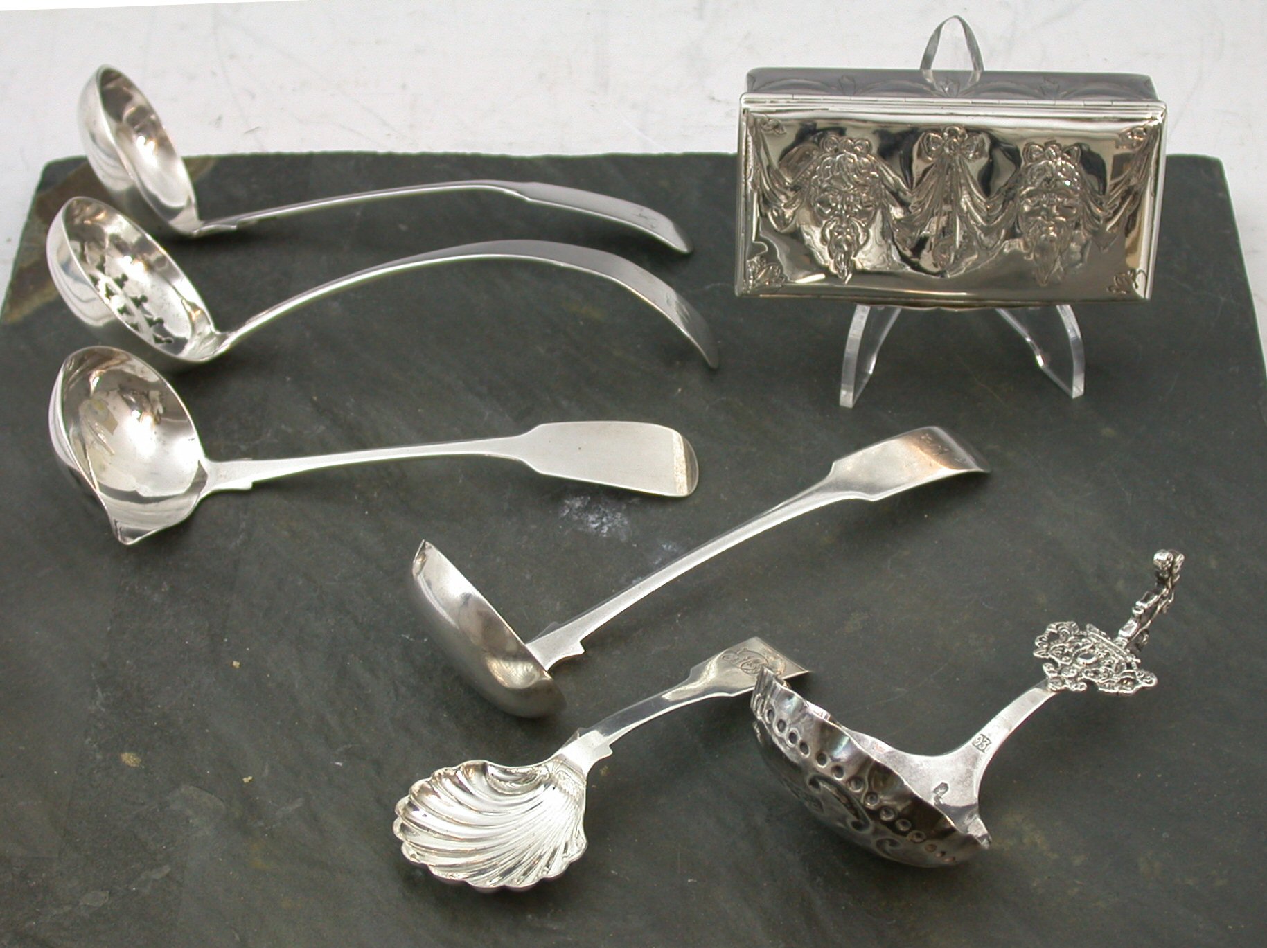 A small collection of items,