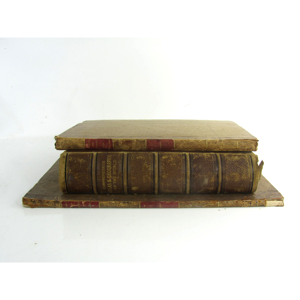 3 atlas volumes, and a map