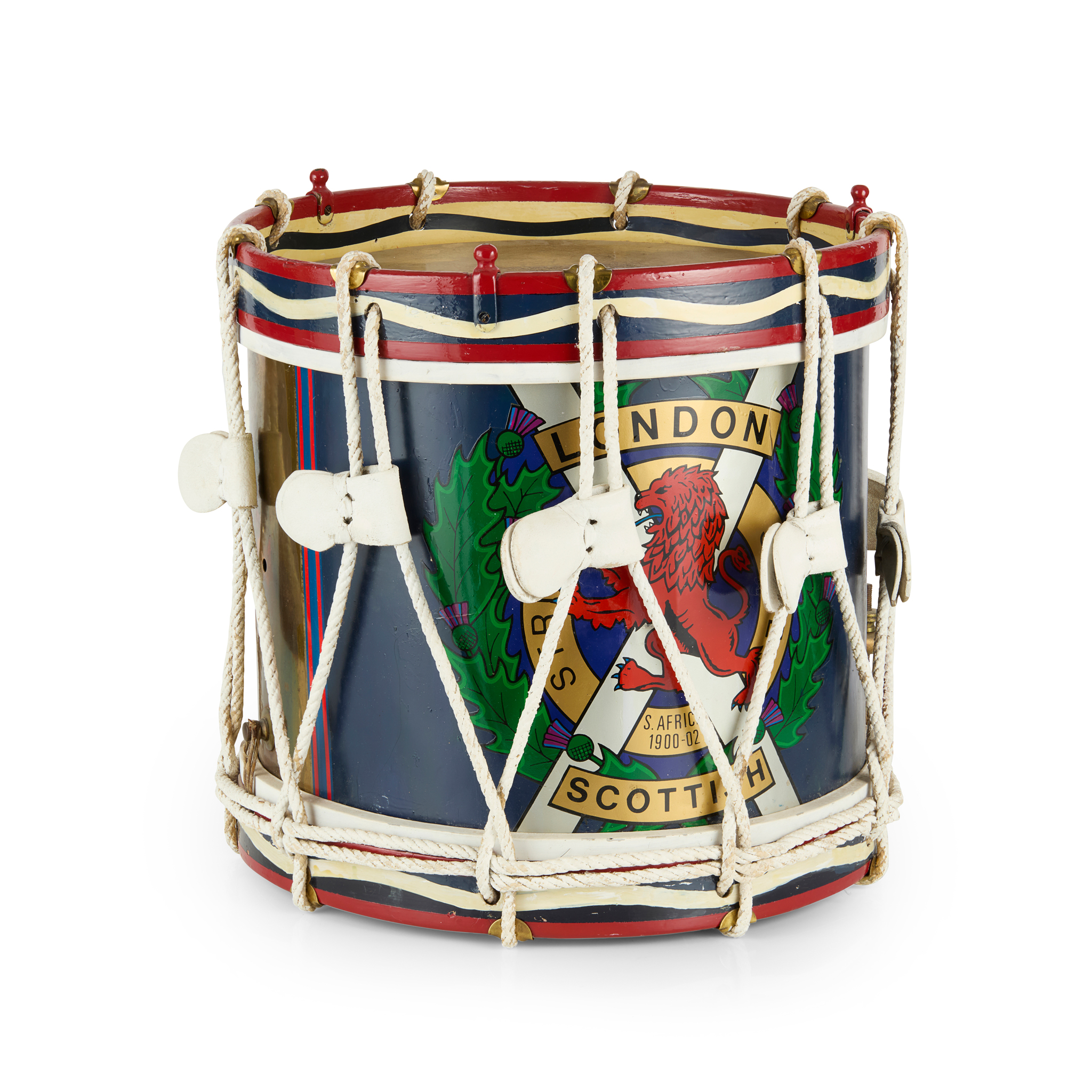 A MID-20TH CENTURY LONDON SCOTTISH SNARE DRUM