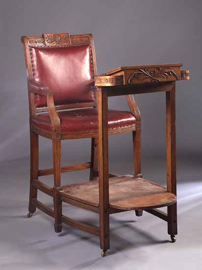 A George III mahogany speaker's chair