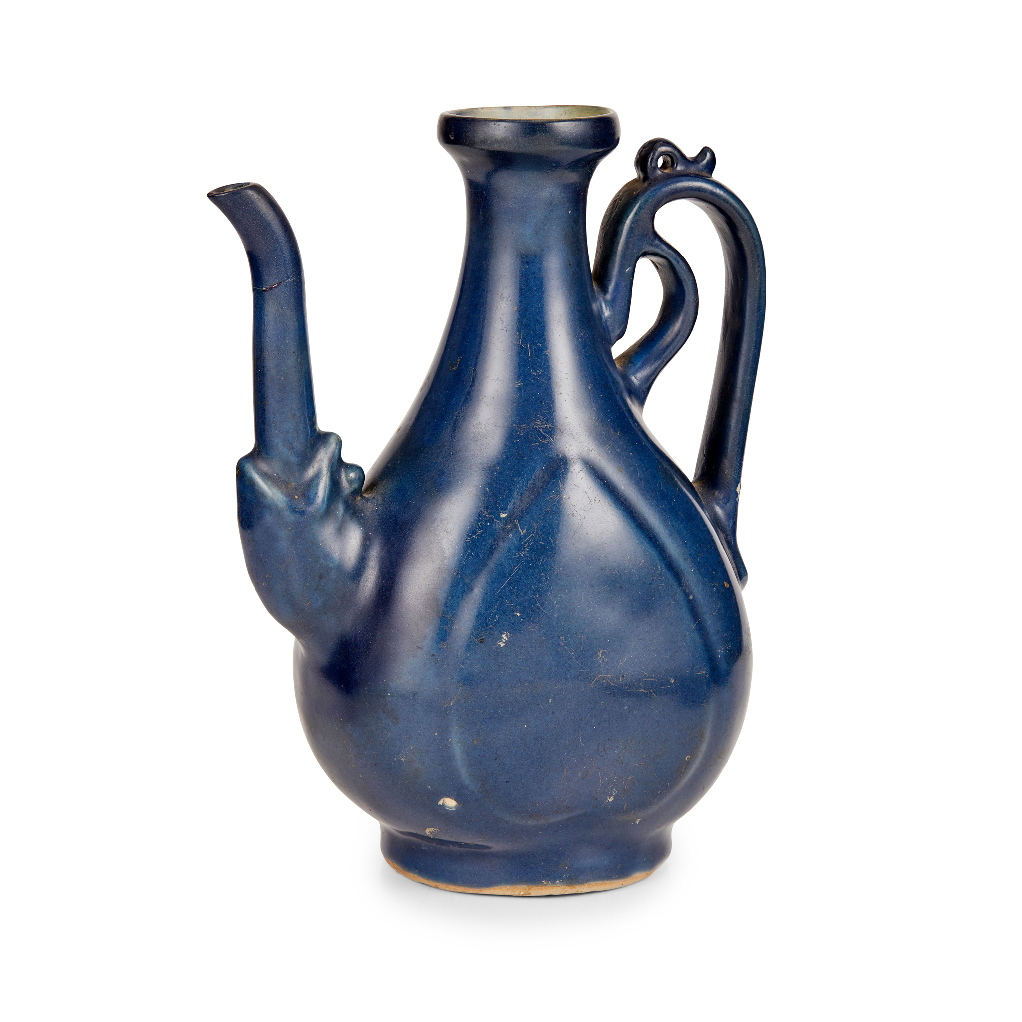 BLUE-GLAZED WINE EWER