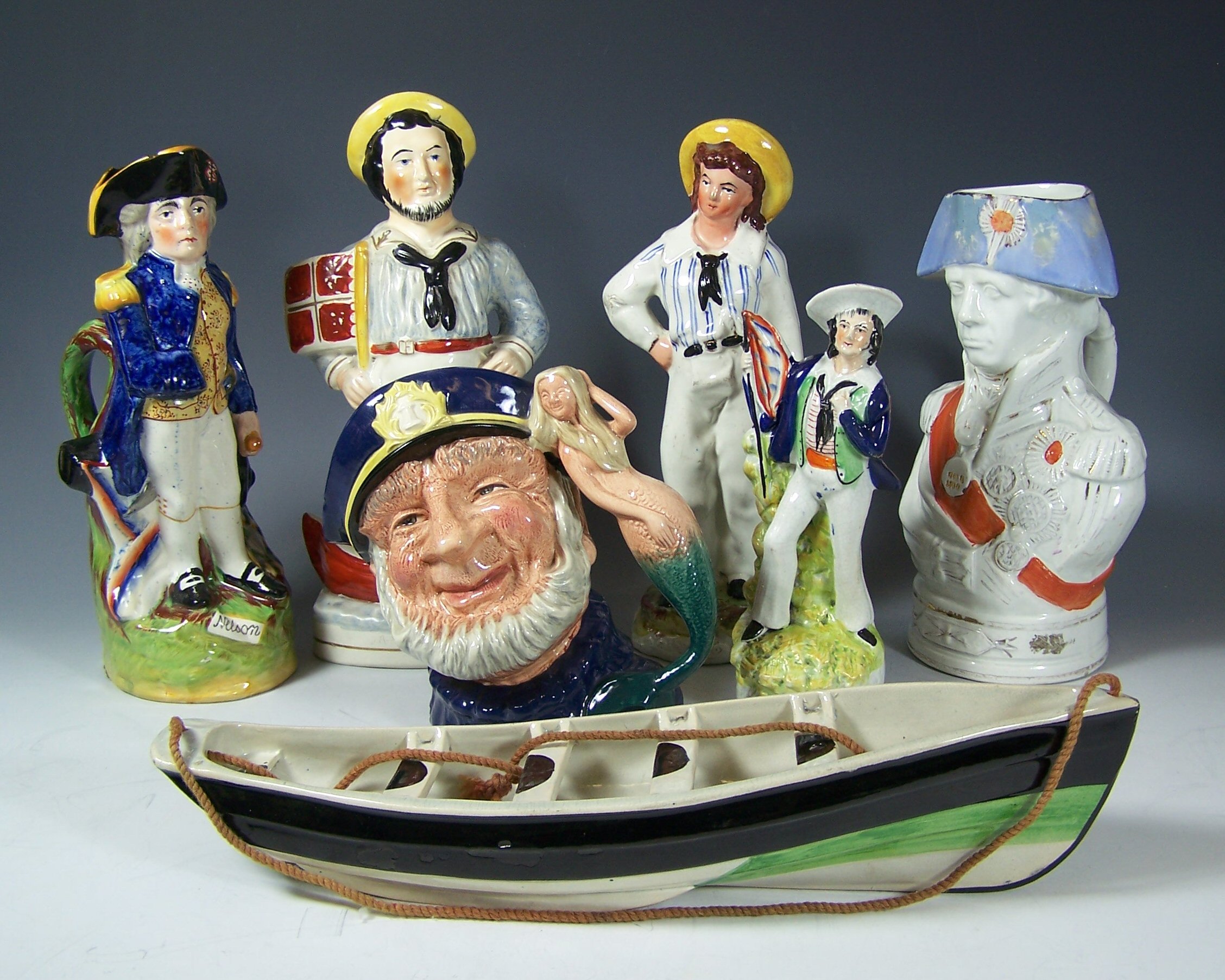 A collection of Staffordshire pottery,