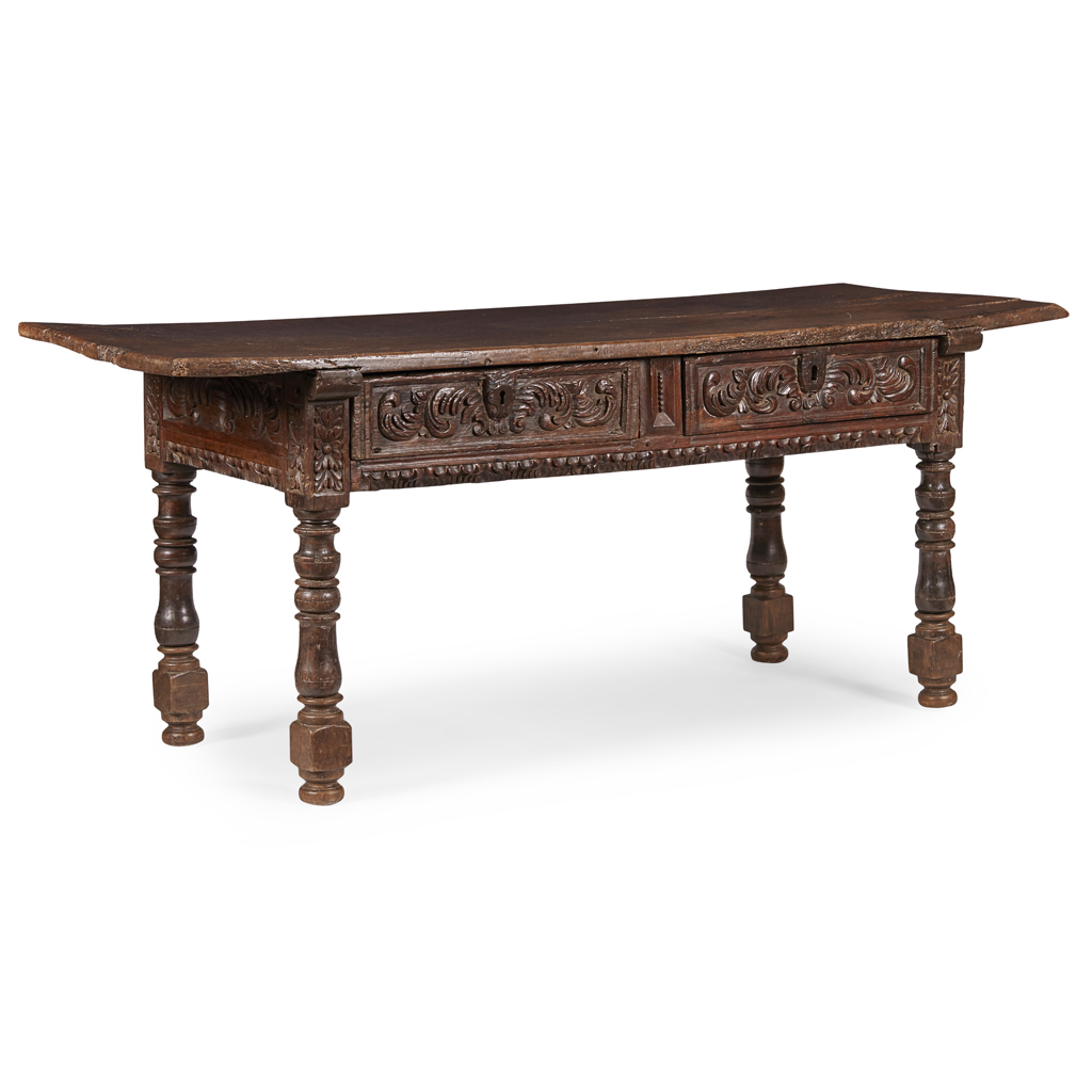 SPANISH WALNUT REFECTORY TABLE