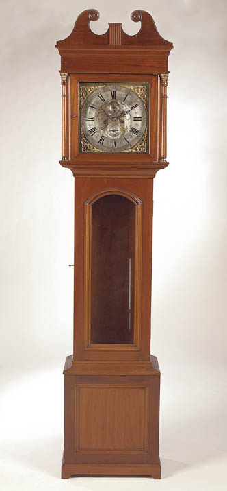 A mahogany eight day longcase clock,