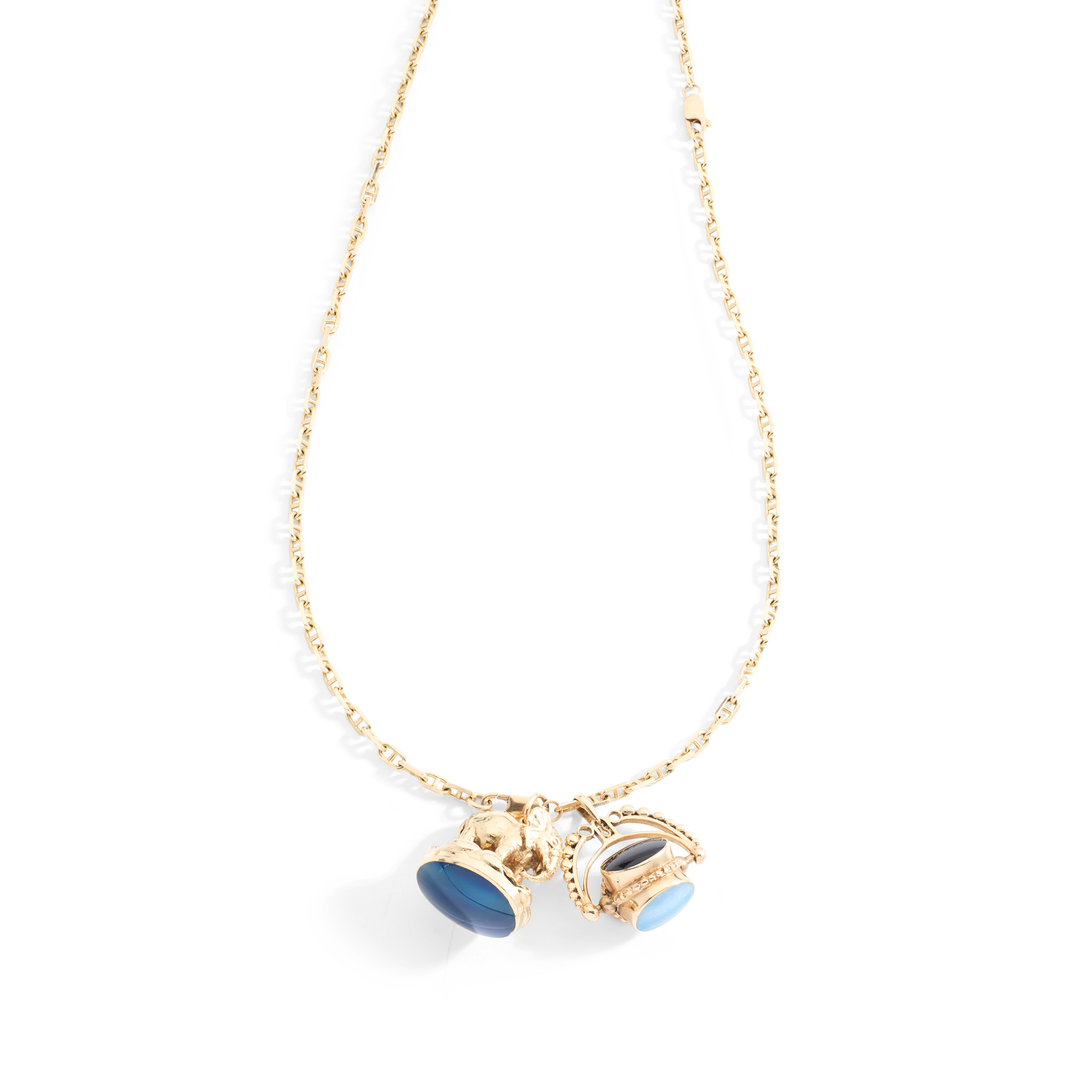 A 9ct gold fob pendant