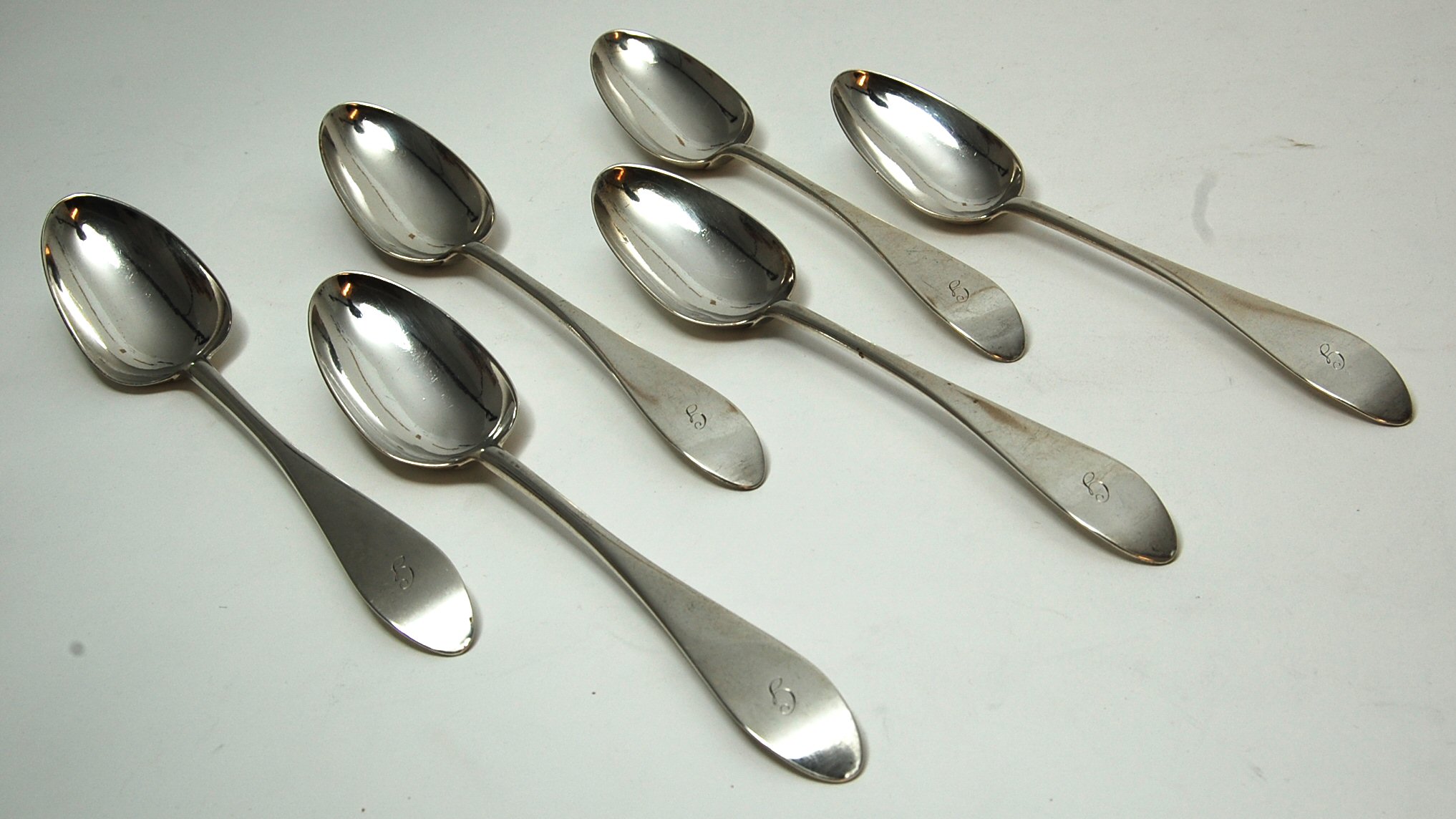 Dundee - a set of six Scottish provincial tablespoons