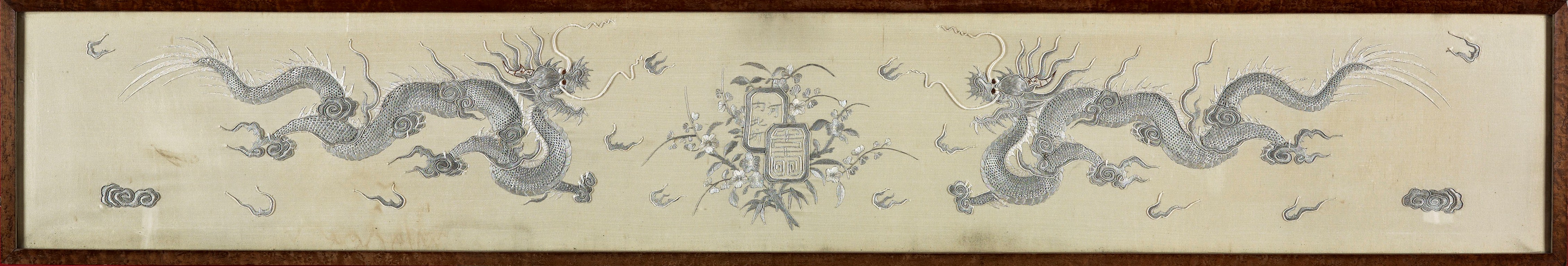 CHINESE SILK EMBROIDERED PANEL