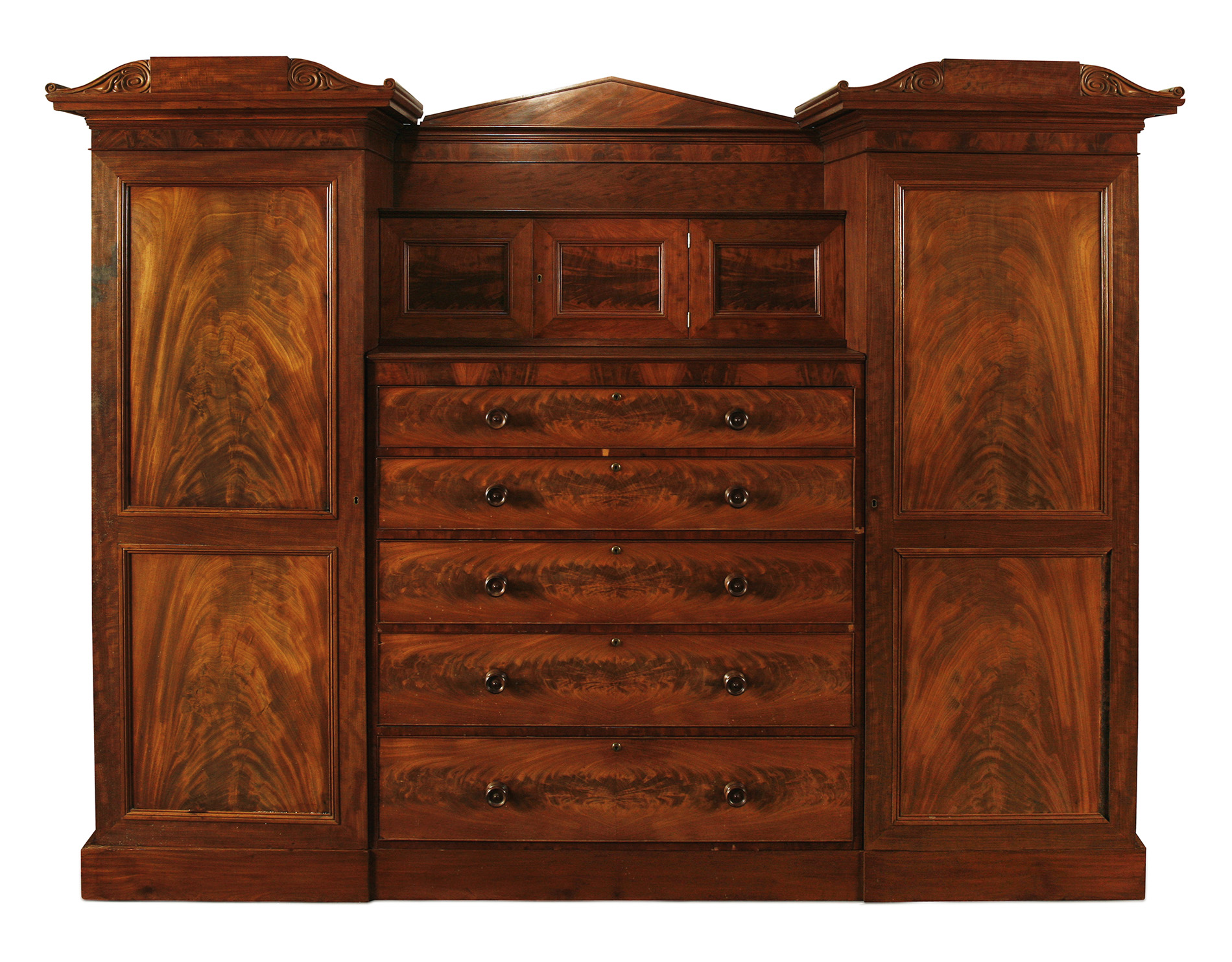 EDWARDIAN MAHOGANY COMPACTUM
