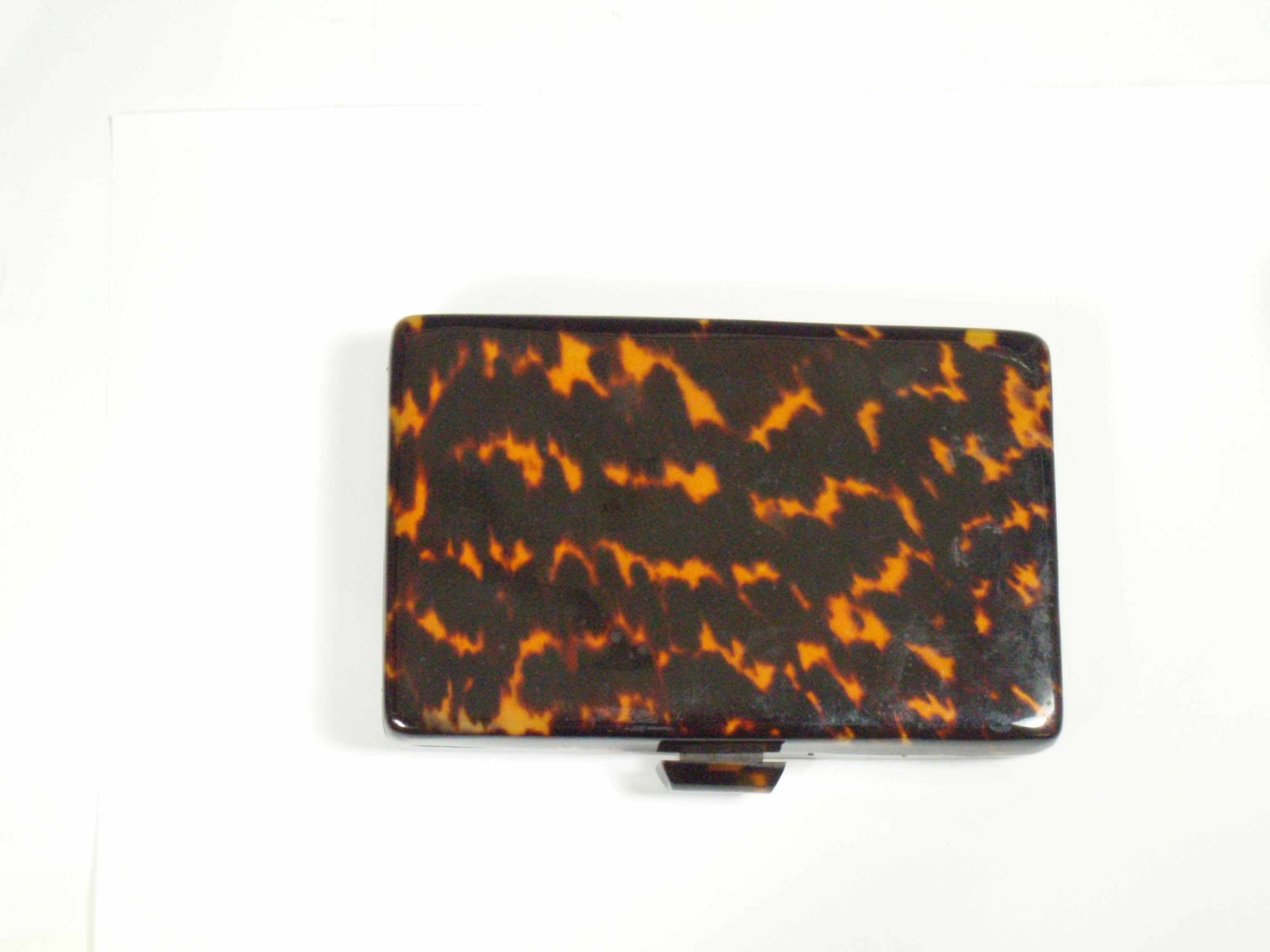 A tortoiseshell vanity case