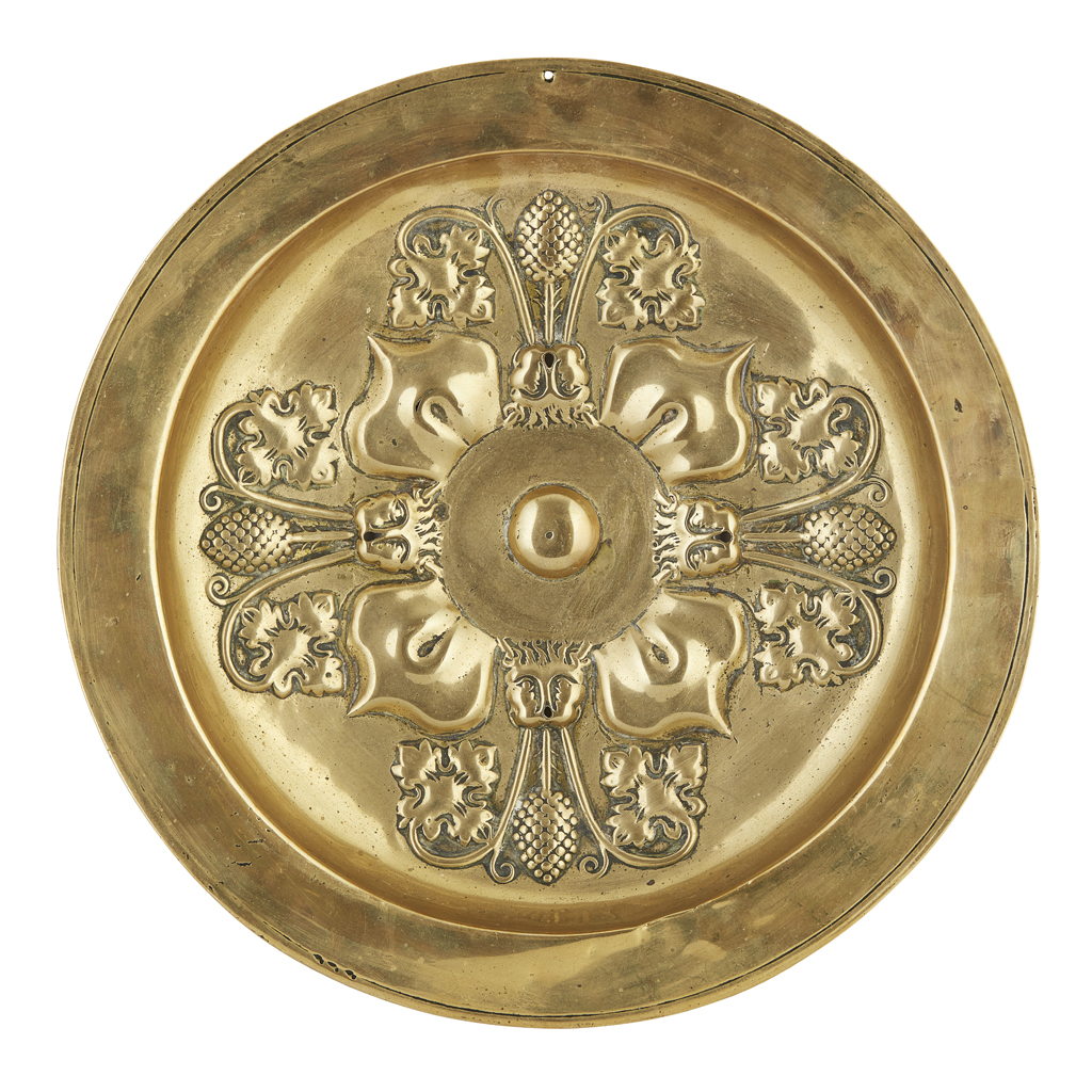 GERMAN (NUREMBERG) BRASS ALMS DISH
