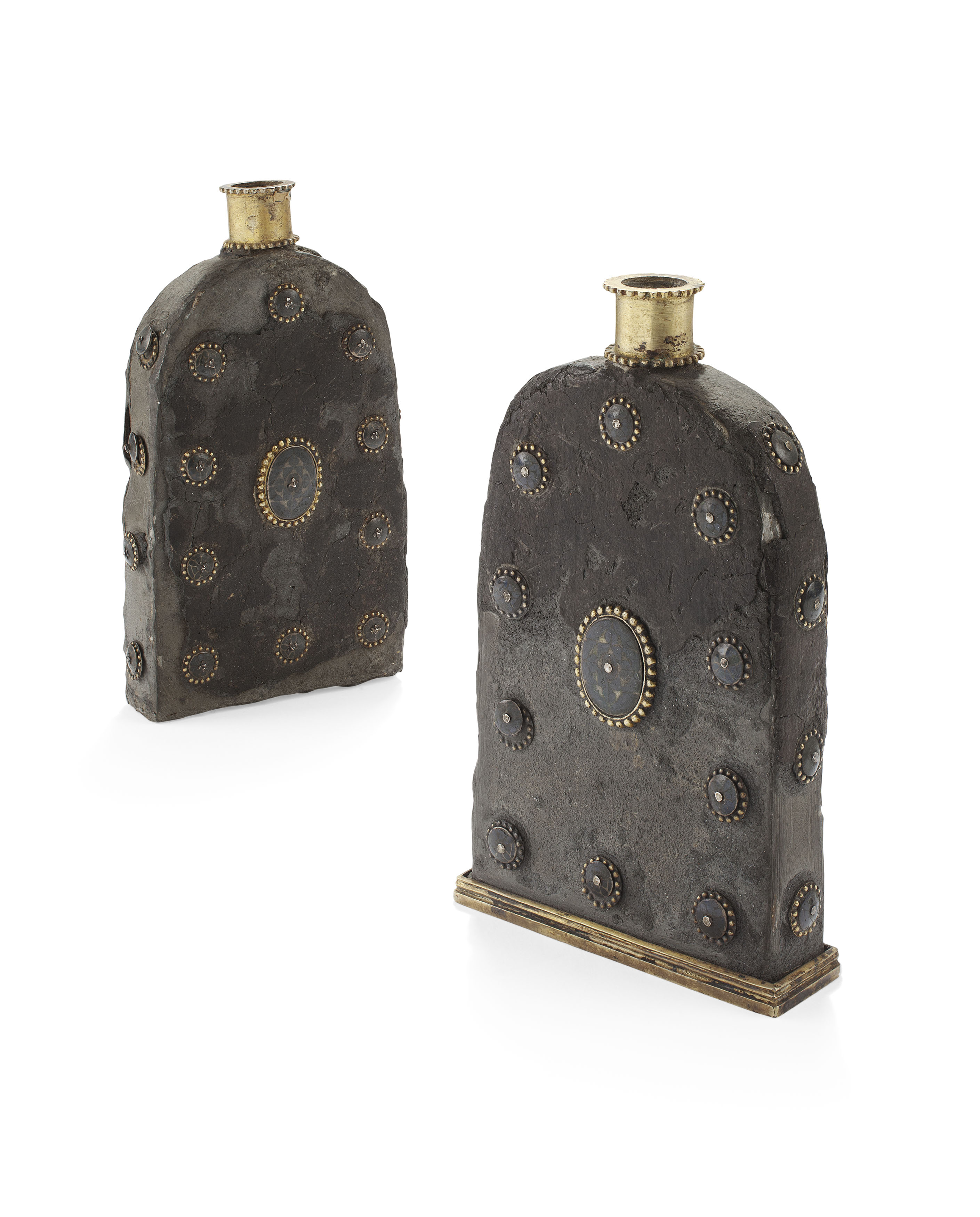 PAIR OF CONTINENTAL LEAD CANISTERS