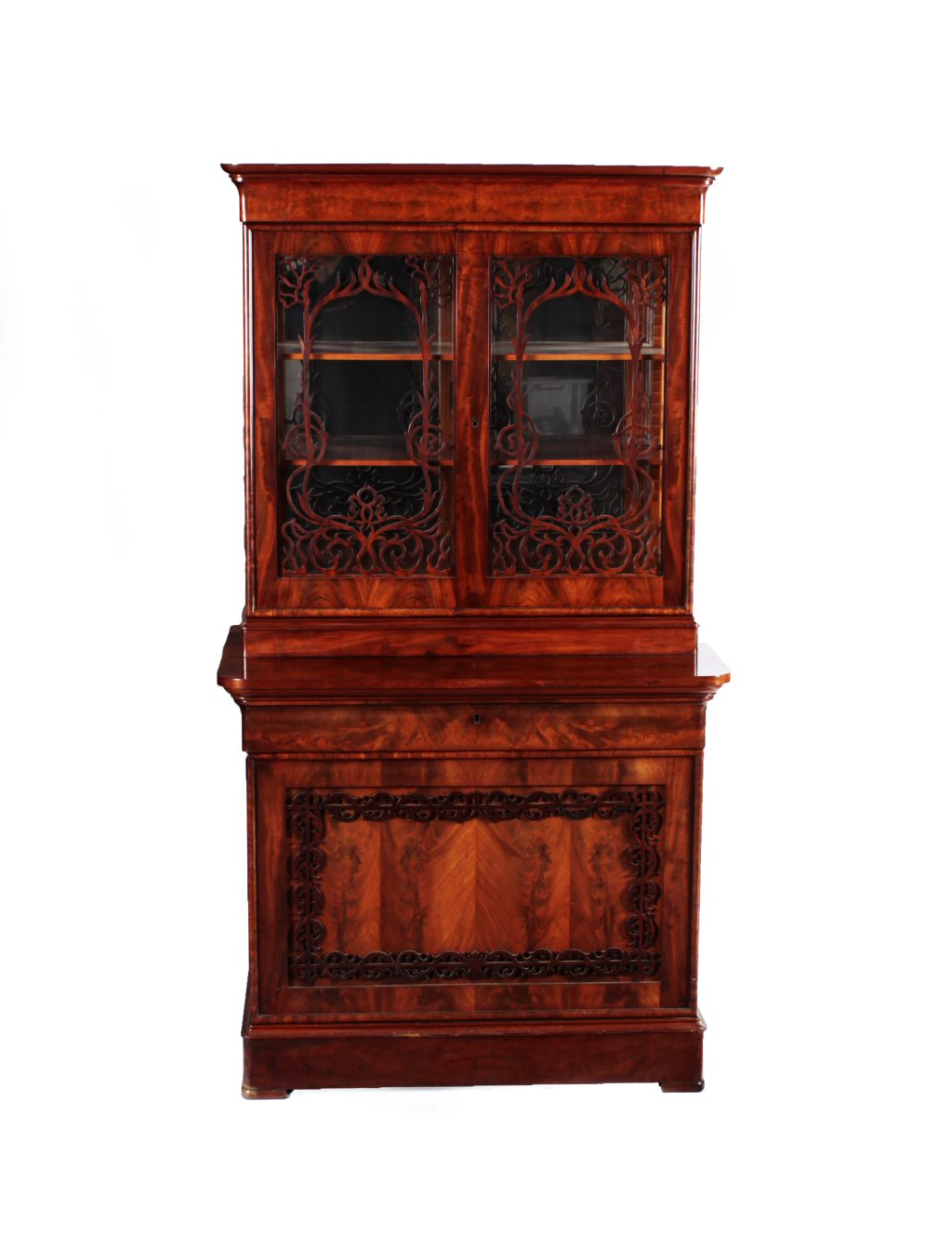 VICTORIAN MAHOGANY DISPLAY CABINET