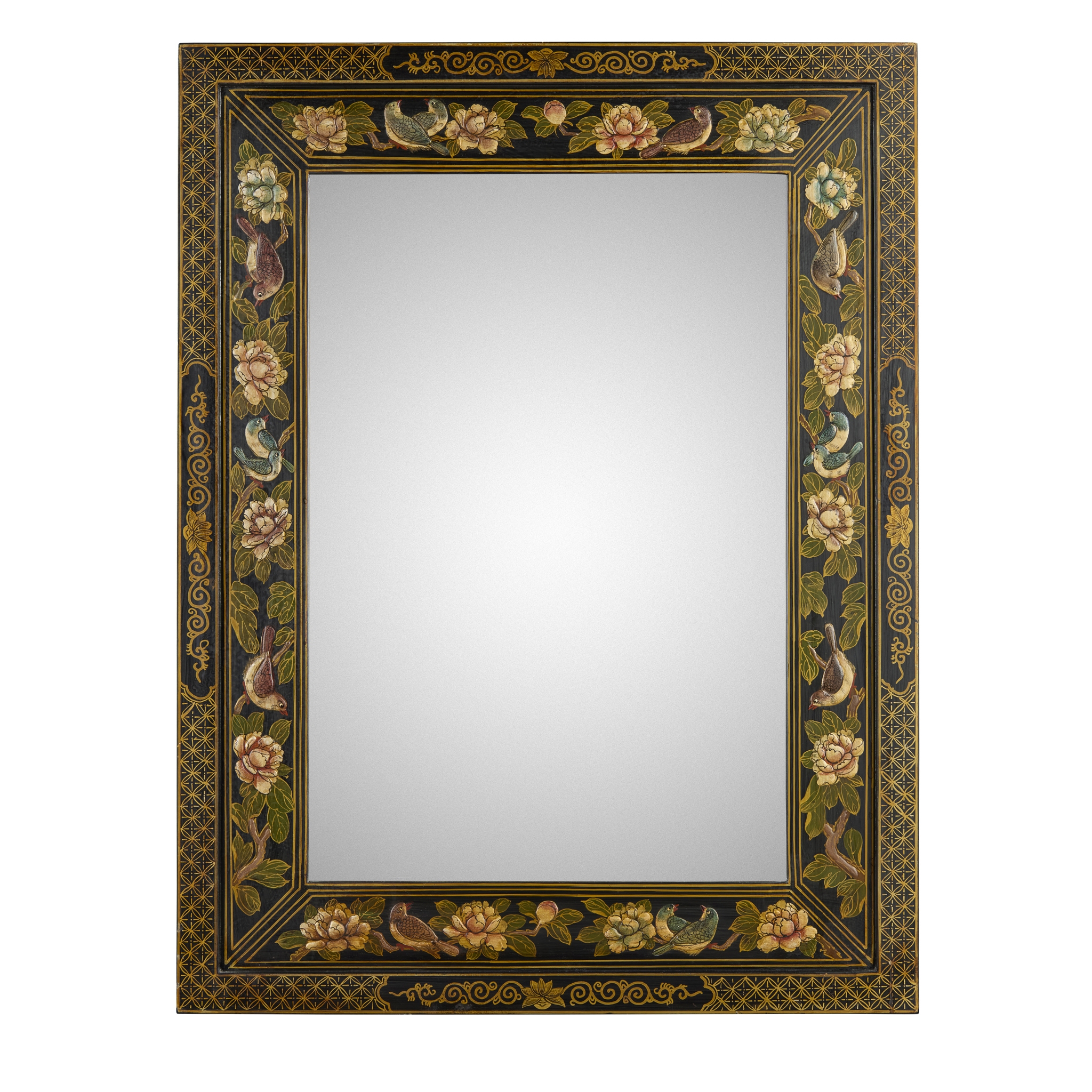 BLACK JAPANNED MIRROR