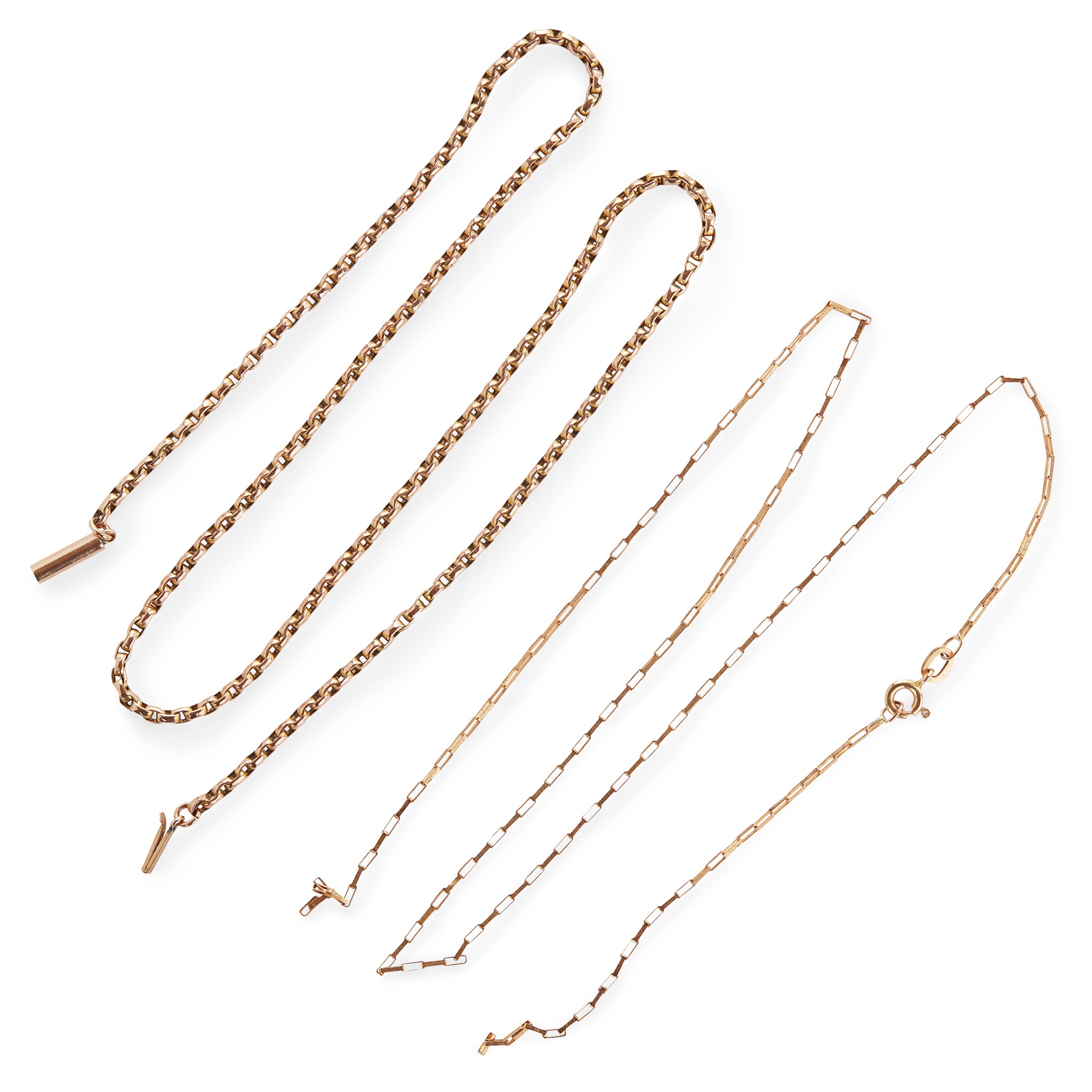 A 9ct fancy link chain