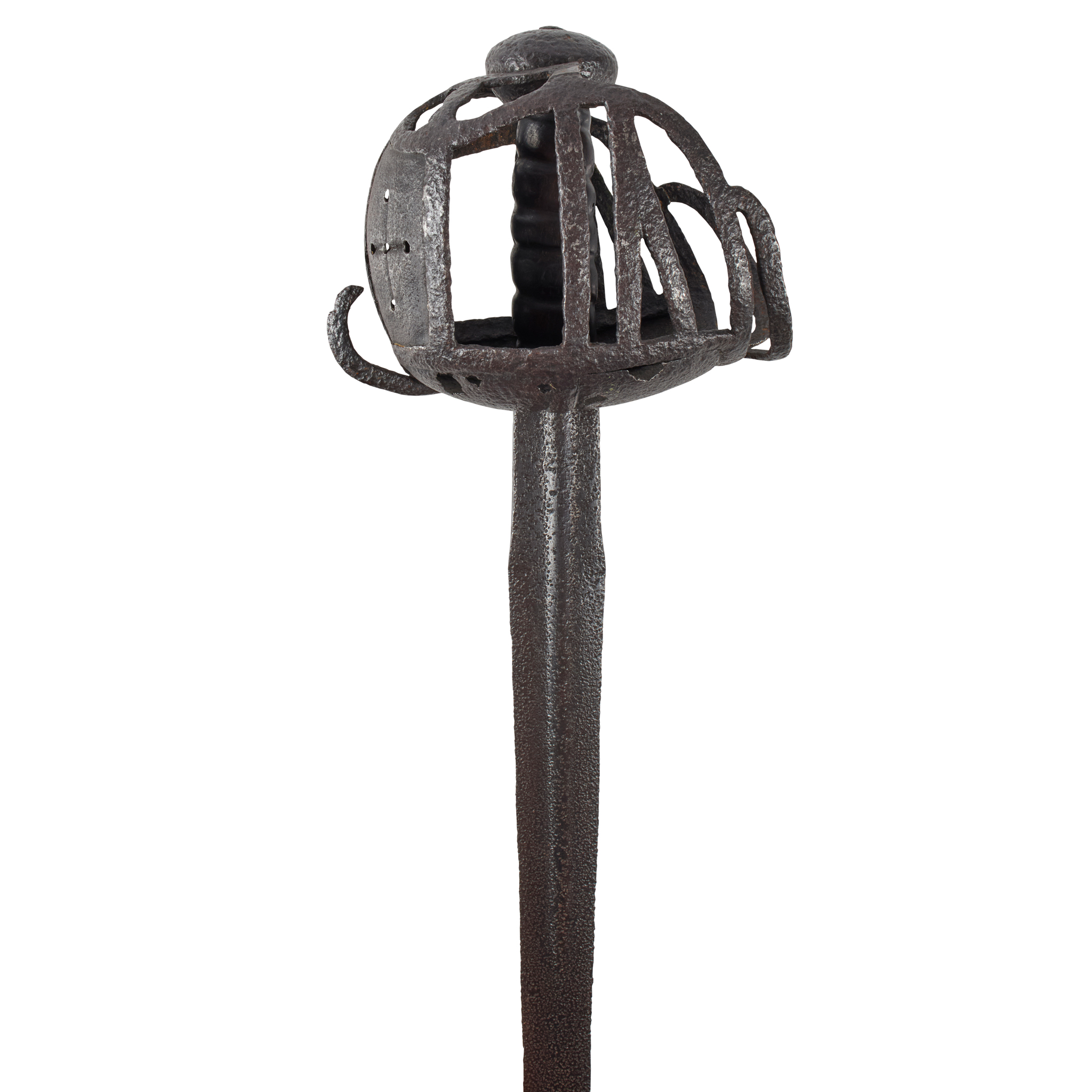 A LATE 16TH CENTURY BASKET HILTED BROADSWORD
