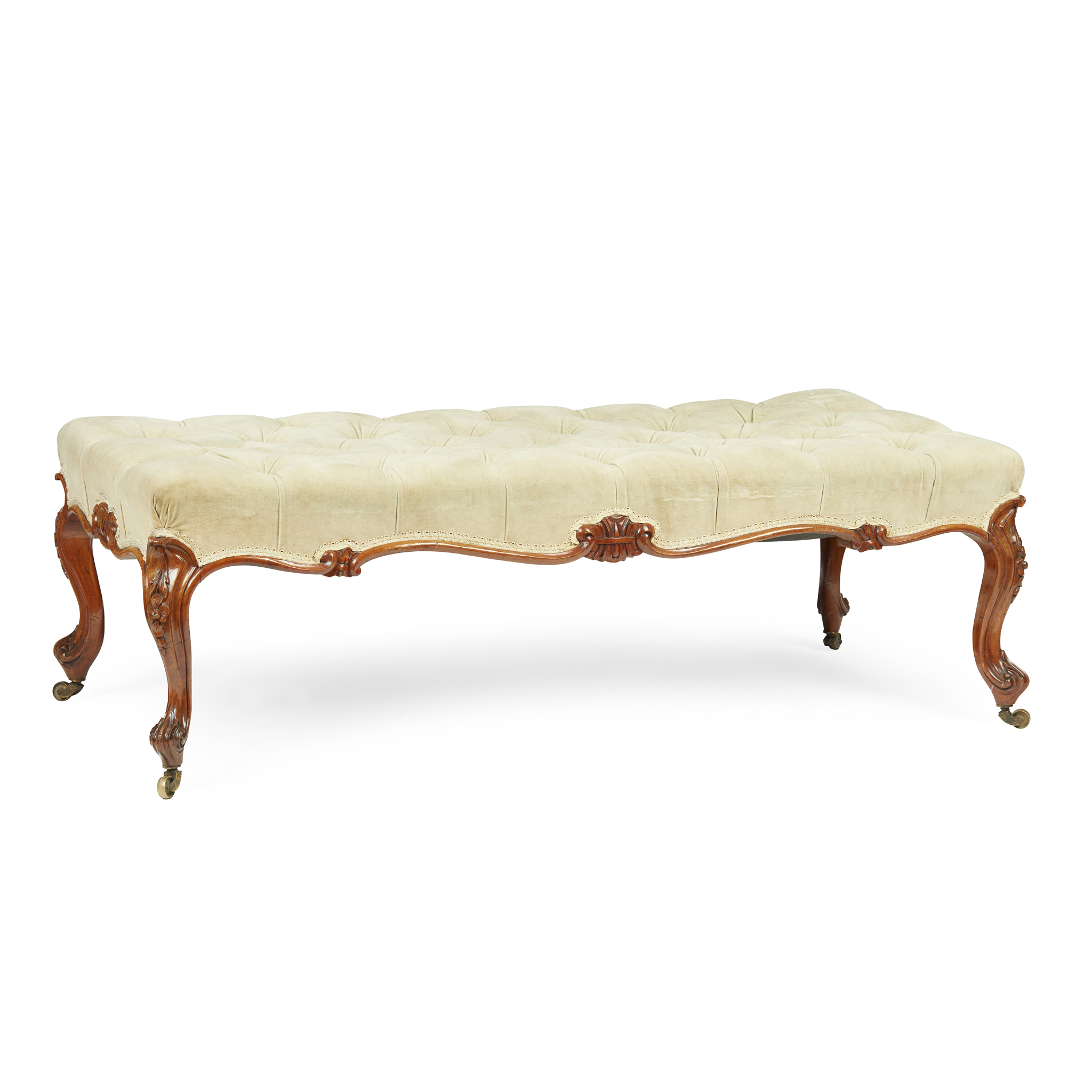 VICTORIAN WALNUT CENTRE STOOL
