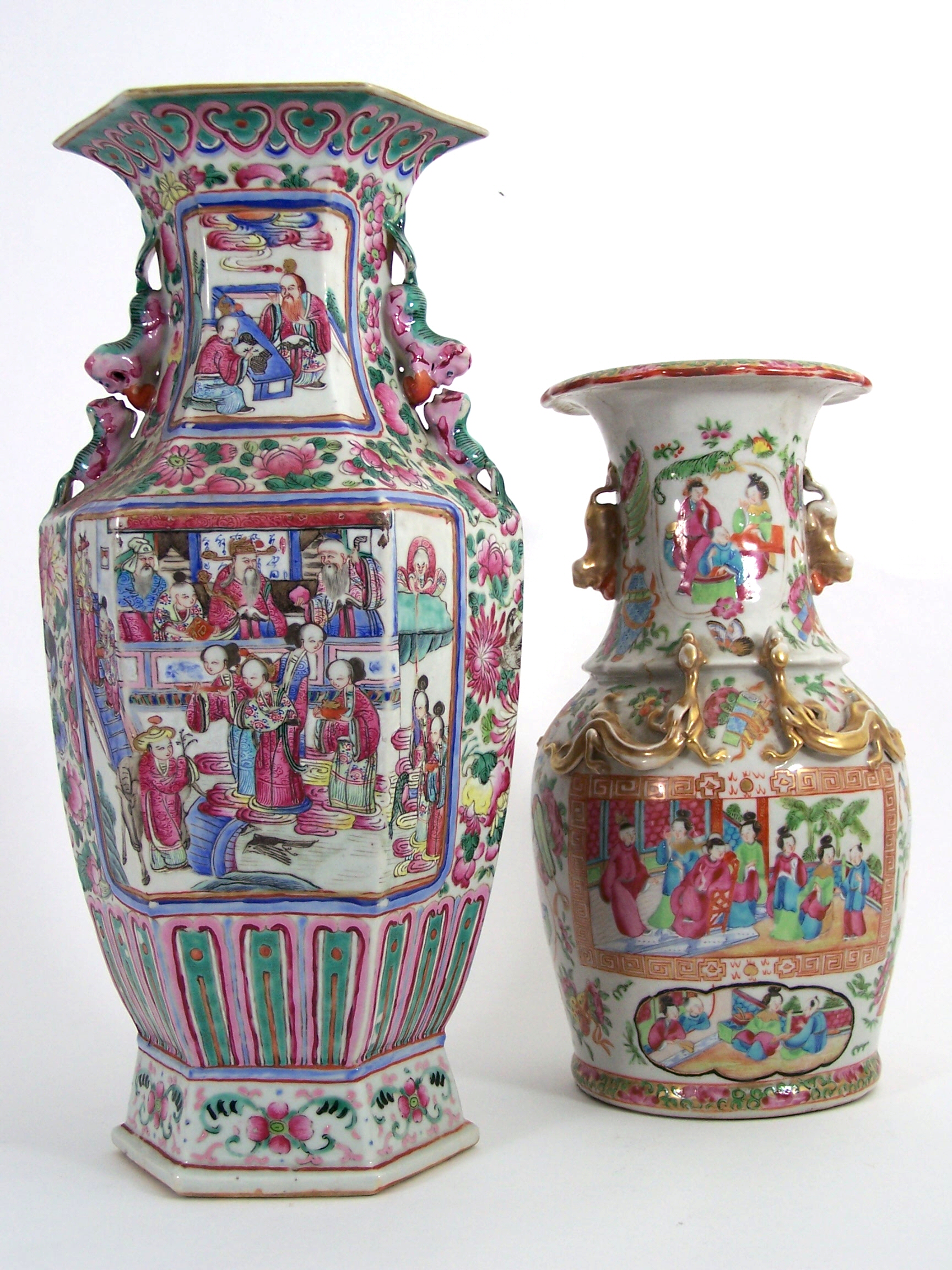 A 19th century Chinese famille rose vase,