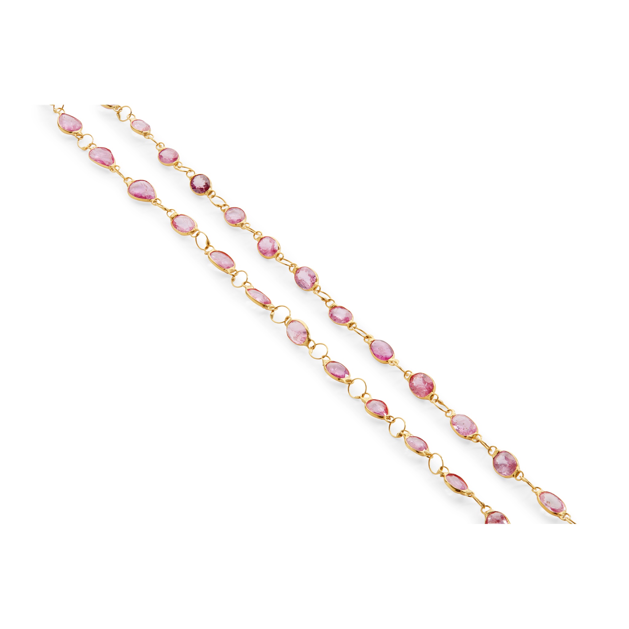 A pink sapphire longchain