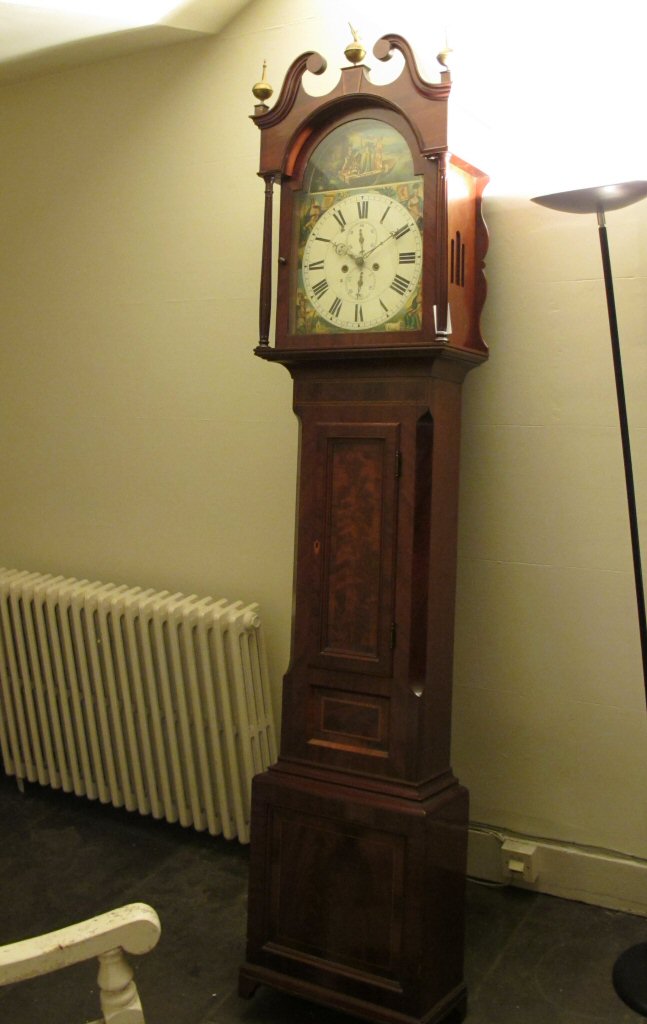 A 19th century mahogany longcase clock