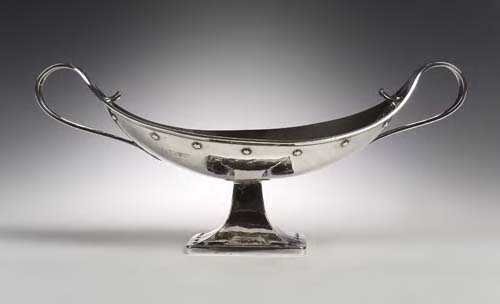 An Arts and Crafts silver comport, by A. E. Jones,