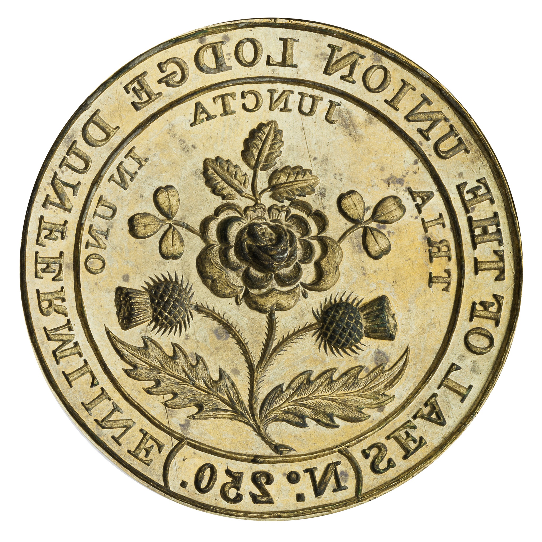 THE UNION LODGE, DUNFERMLINE DESK SEAL - MASONIC INTEREST