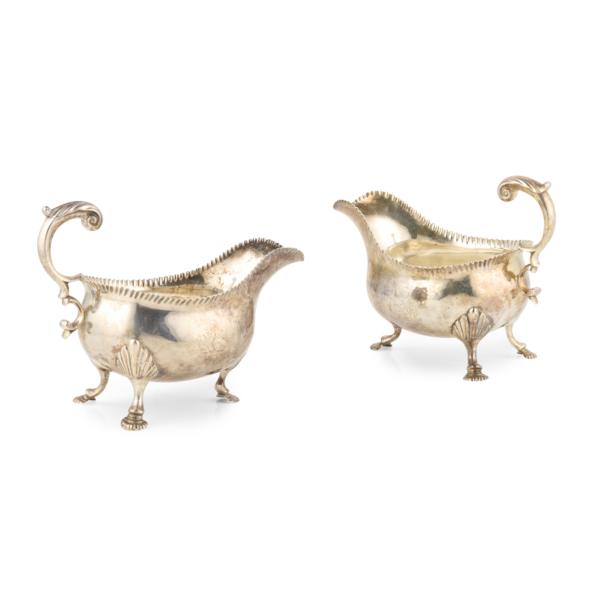 A PAIR OF GEORGE III SAUCEBOATS