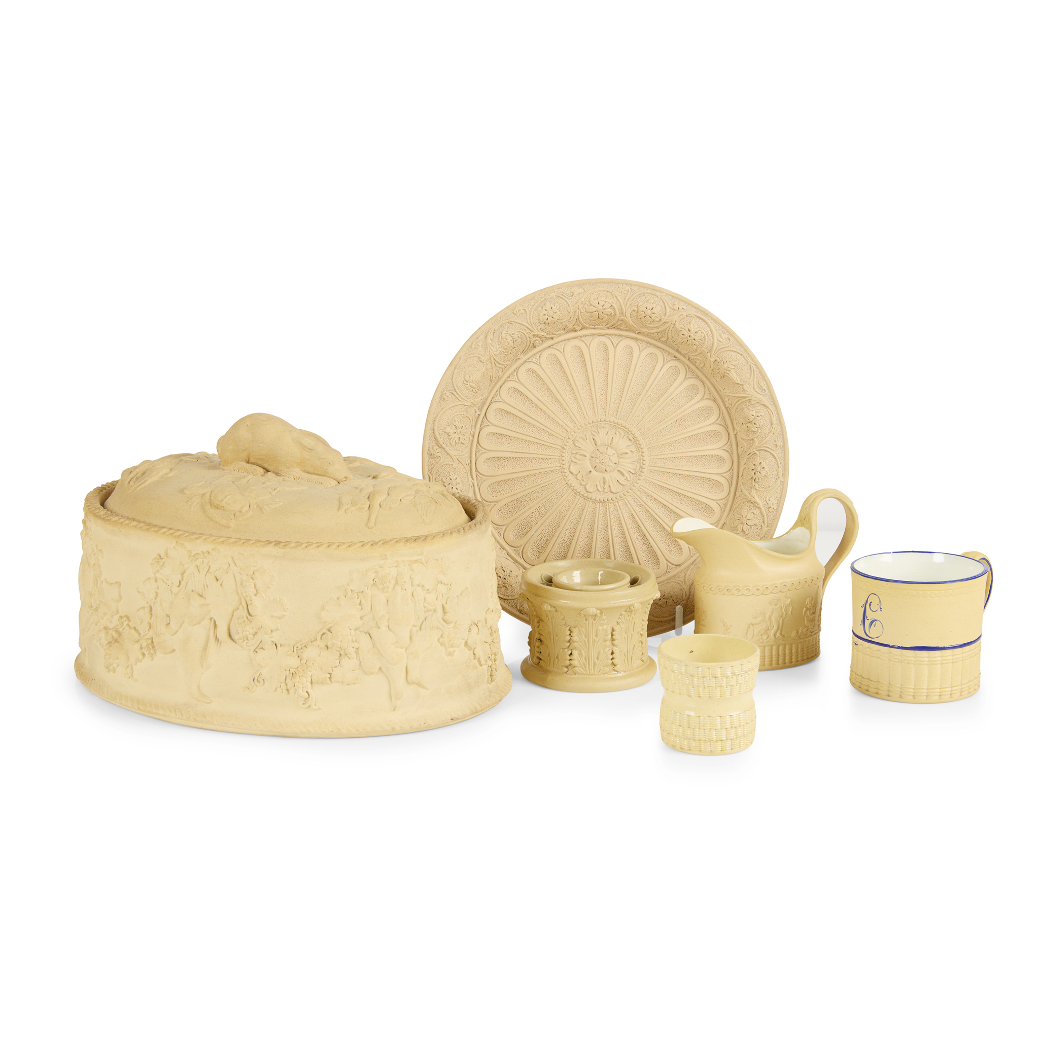 GROUP OF ENGLISH CANEWARE