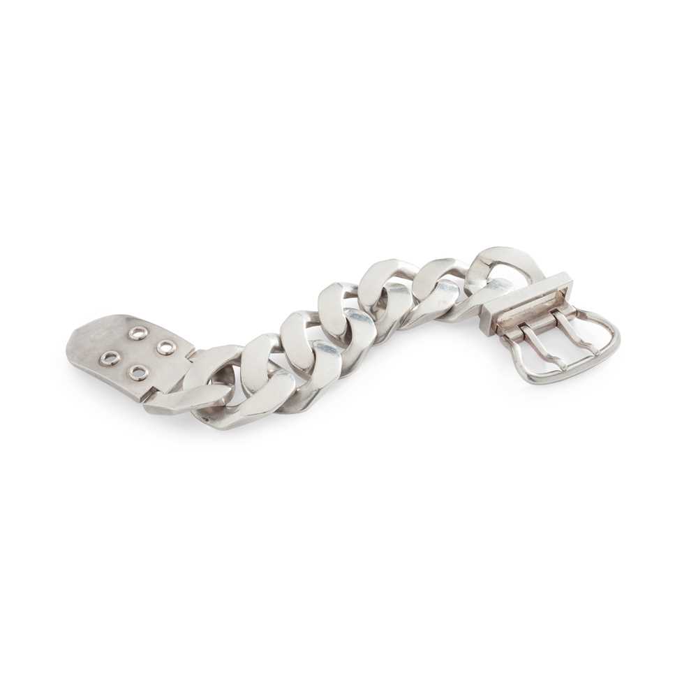 A curb-link bracelet, by Hermès
