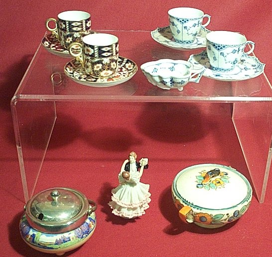 A Crown Derby Imari pattern coffee set